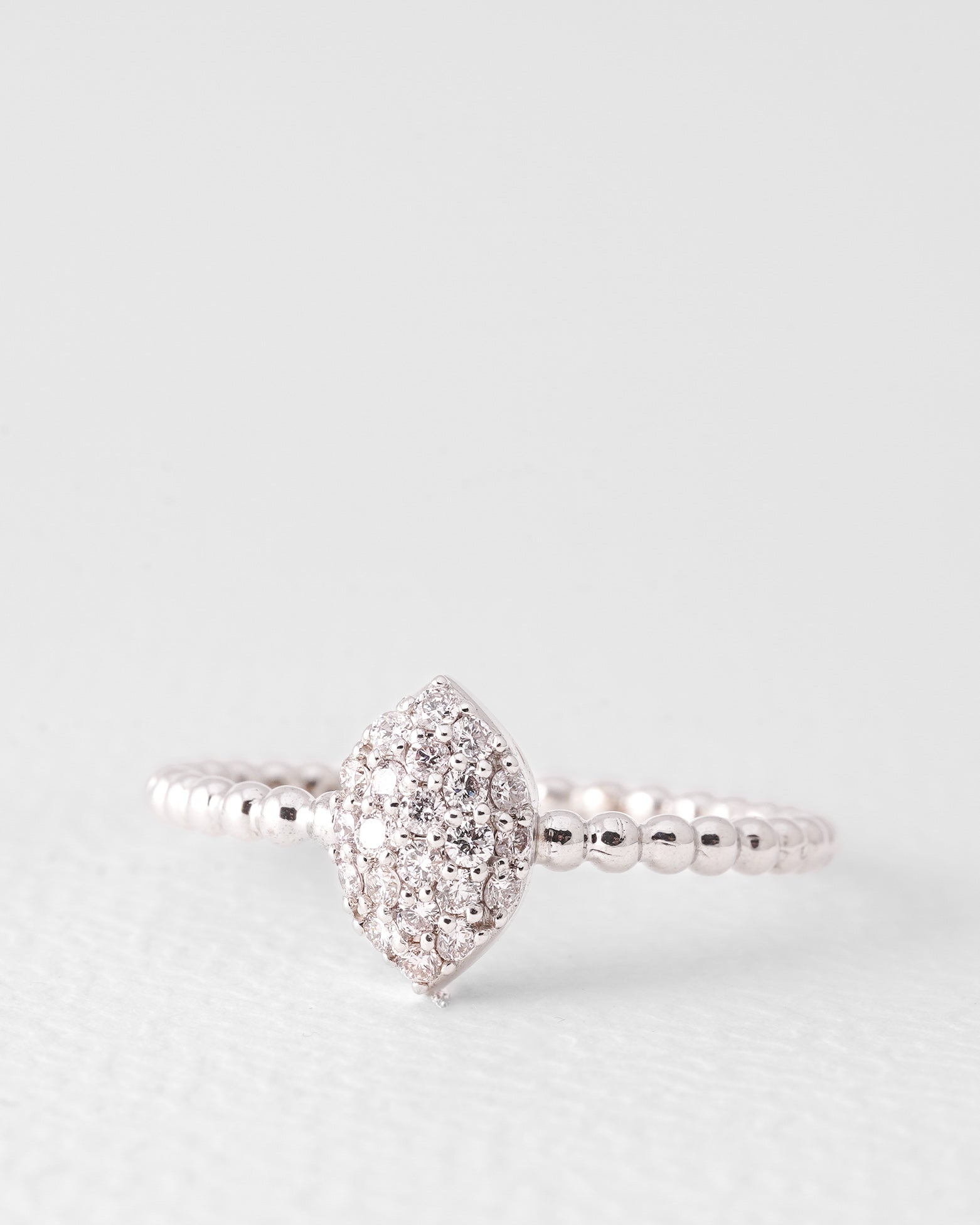 Noelle | 14K Wit Goud Briljant (0.23ct) Promise Ring