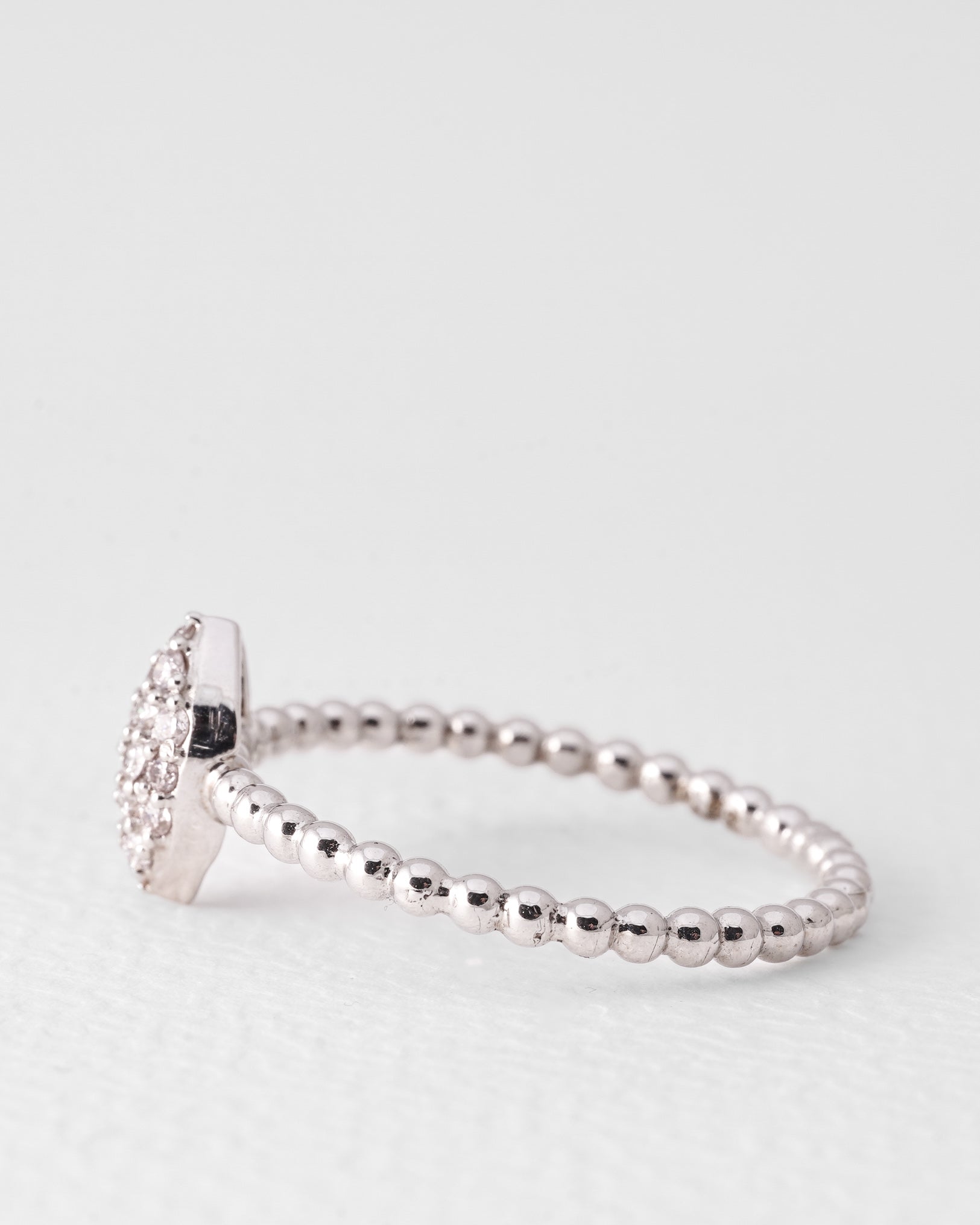 Noelle | 14K Wit Goud Briljant (0.23ct) Promise Ring