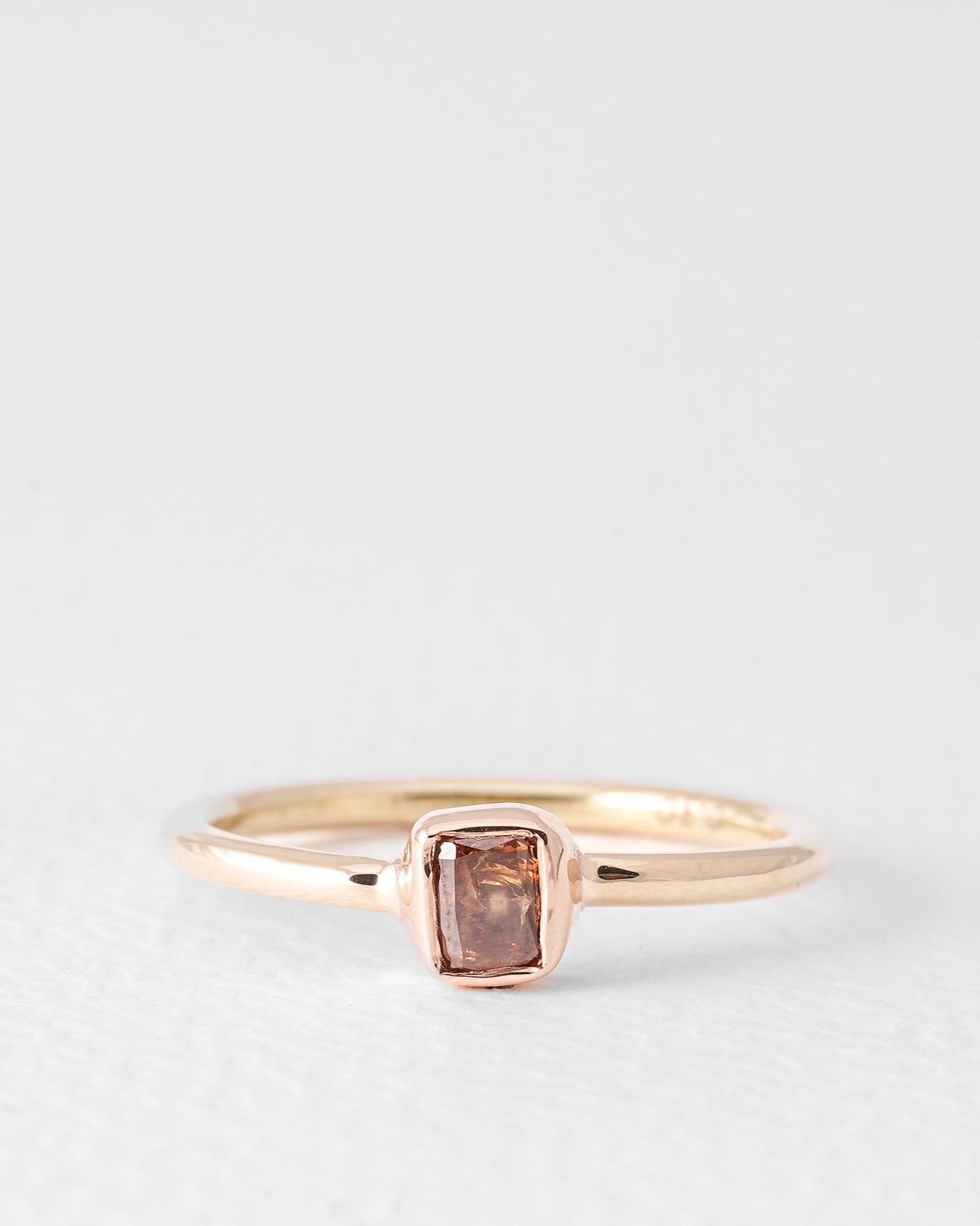 Cristina | 14K Geel Goud Cognac Briljant (0.3ct) Ring