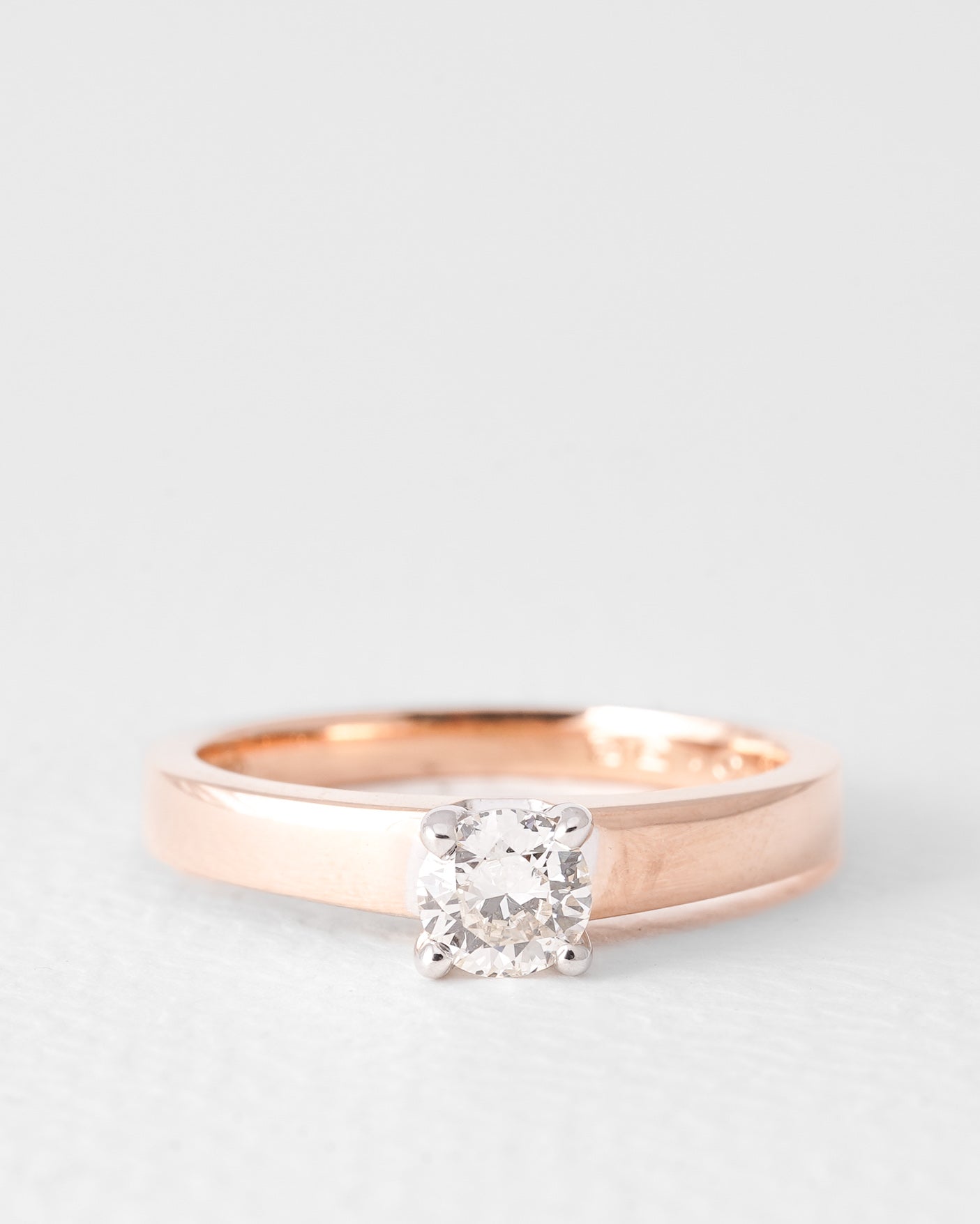 Fleur | 14K Rosé Goud Briljant (0.38ct) Solitaire Ring