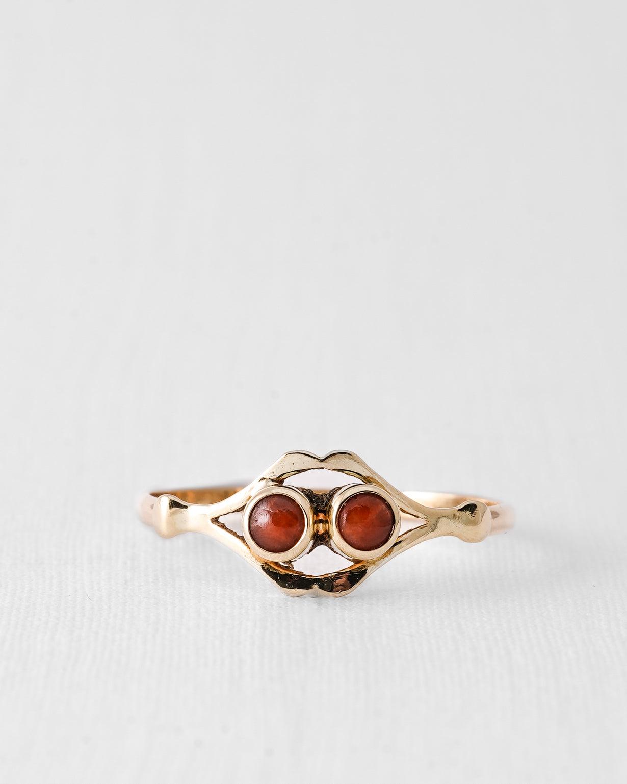 Sian | 14K Briljant & Granaat Filigree Ring