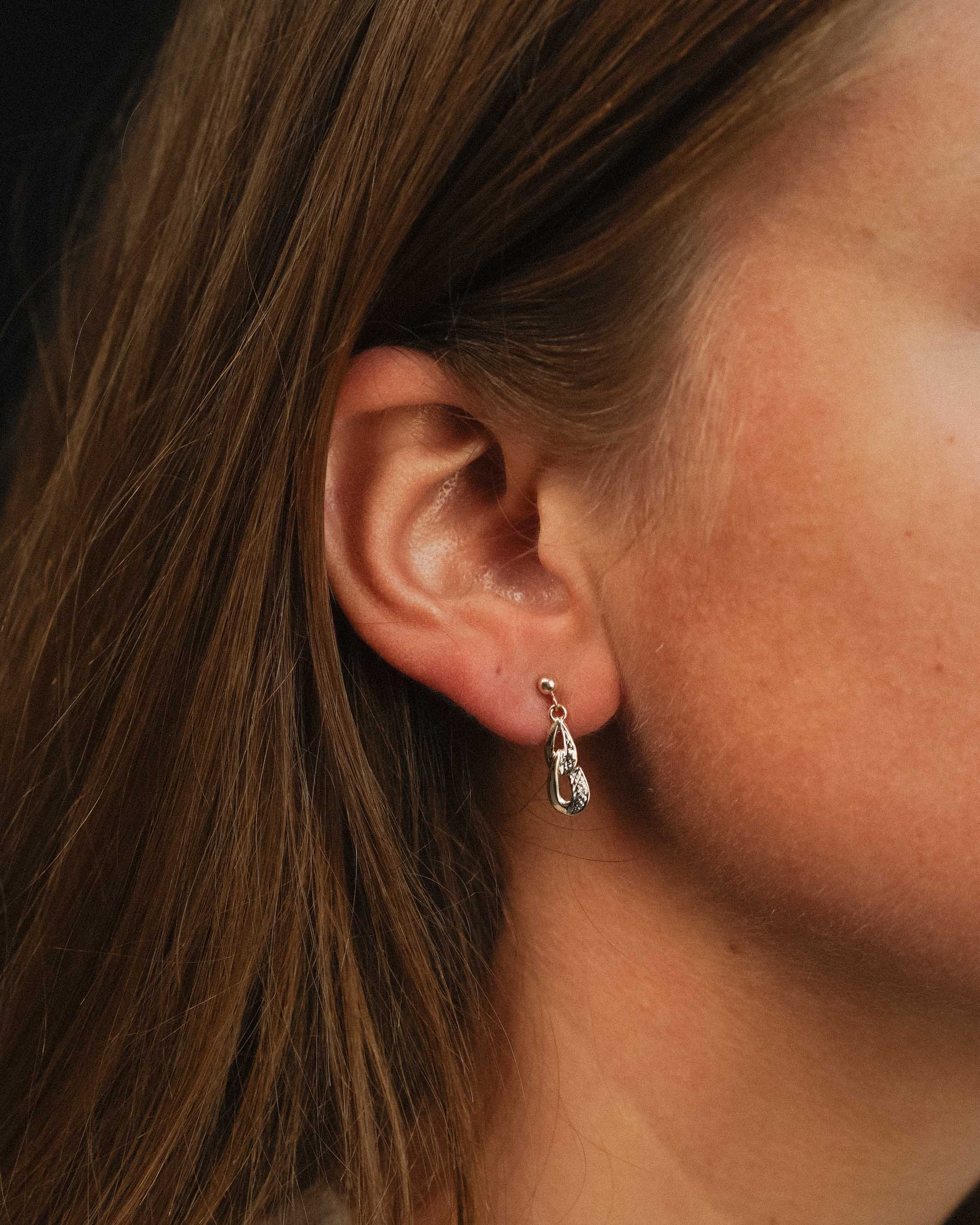 Aurélie | Vintage Diamant Oorbellen