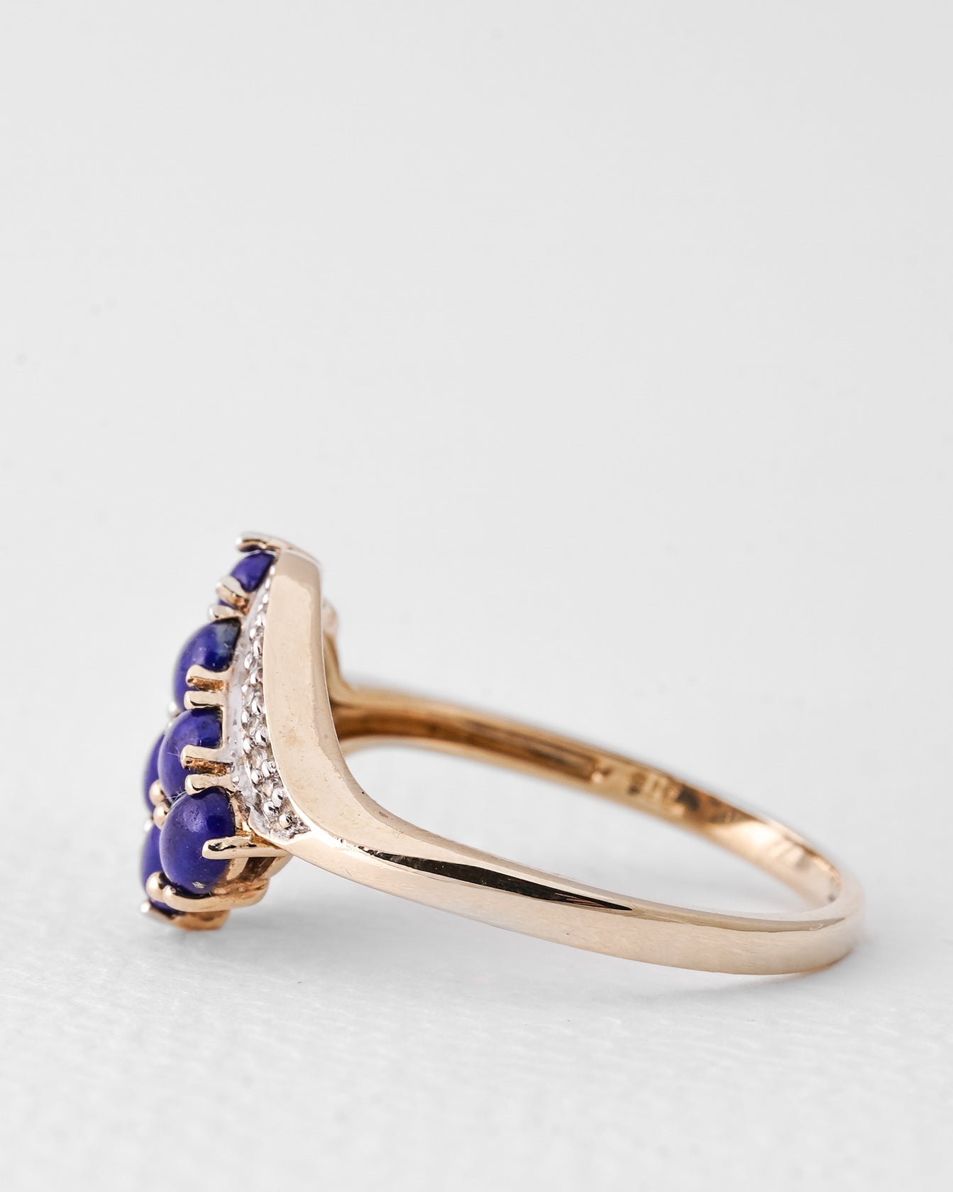 Sophia | Vintage Lapis Lazuli Dress & Diamant Details - Menina Amsterdam