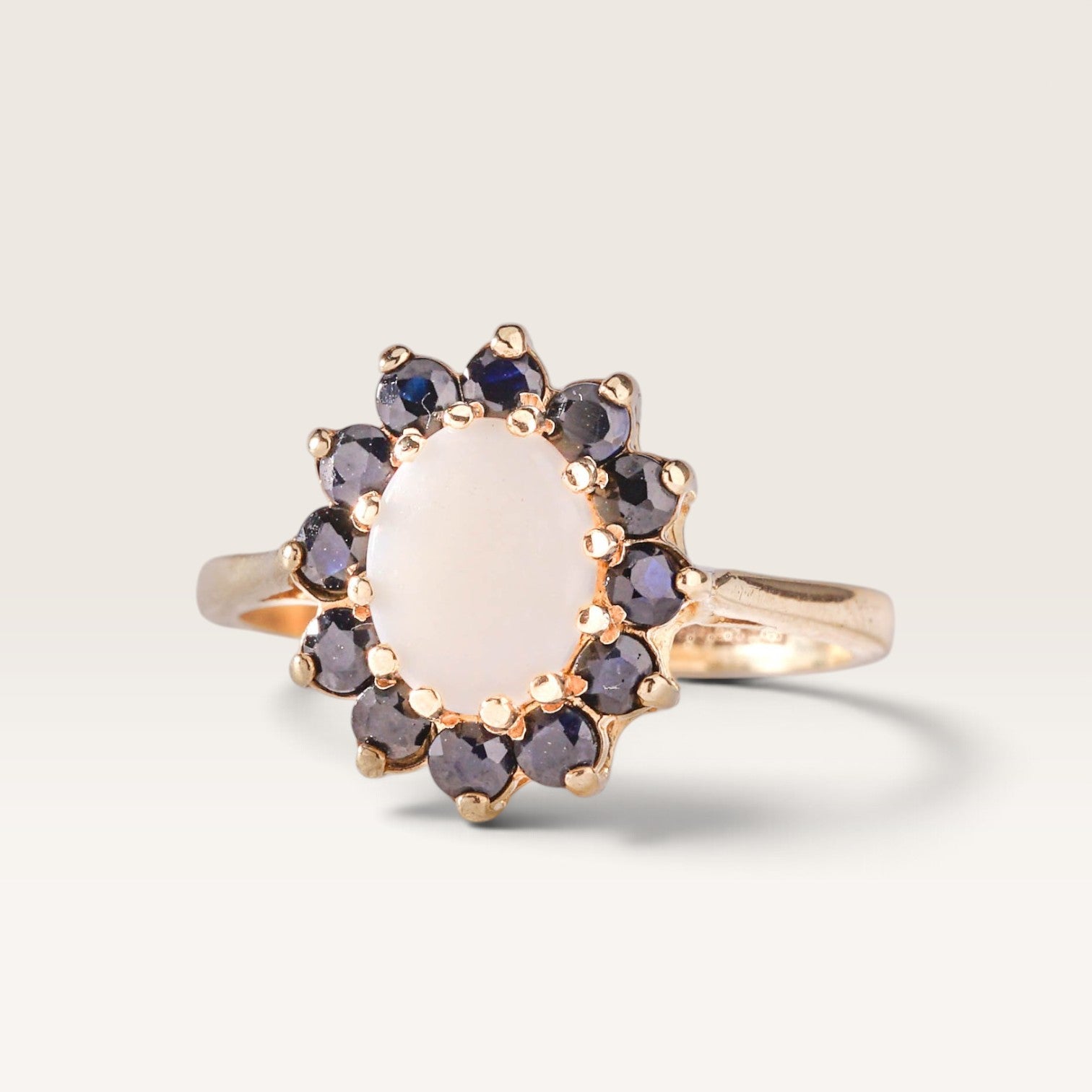 Katherina| Vintage Opaal en Saffier