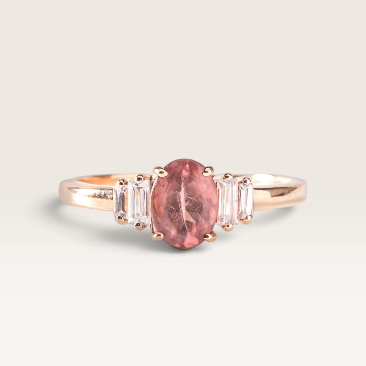 Christina| Vintage Kwarts en Zirkonia ring - Menina Amsterdam