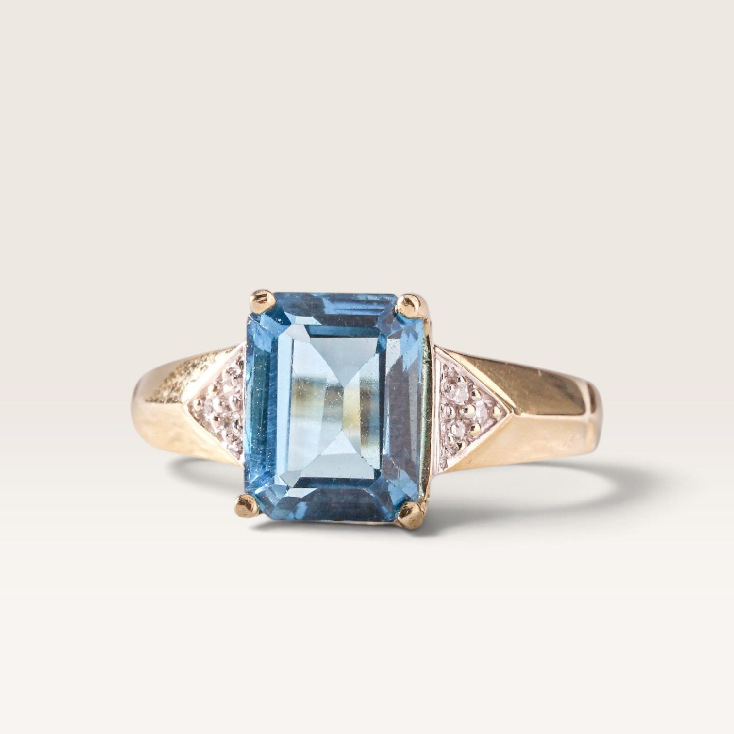 Lucille| Vintage Topaas en Diamant - Menina Amsterdam