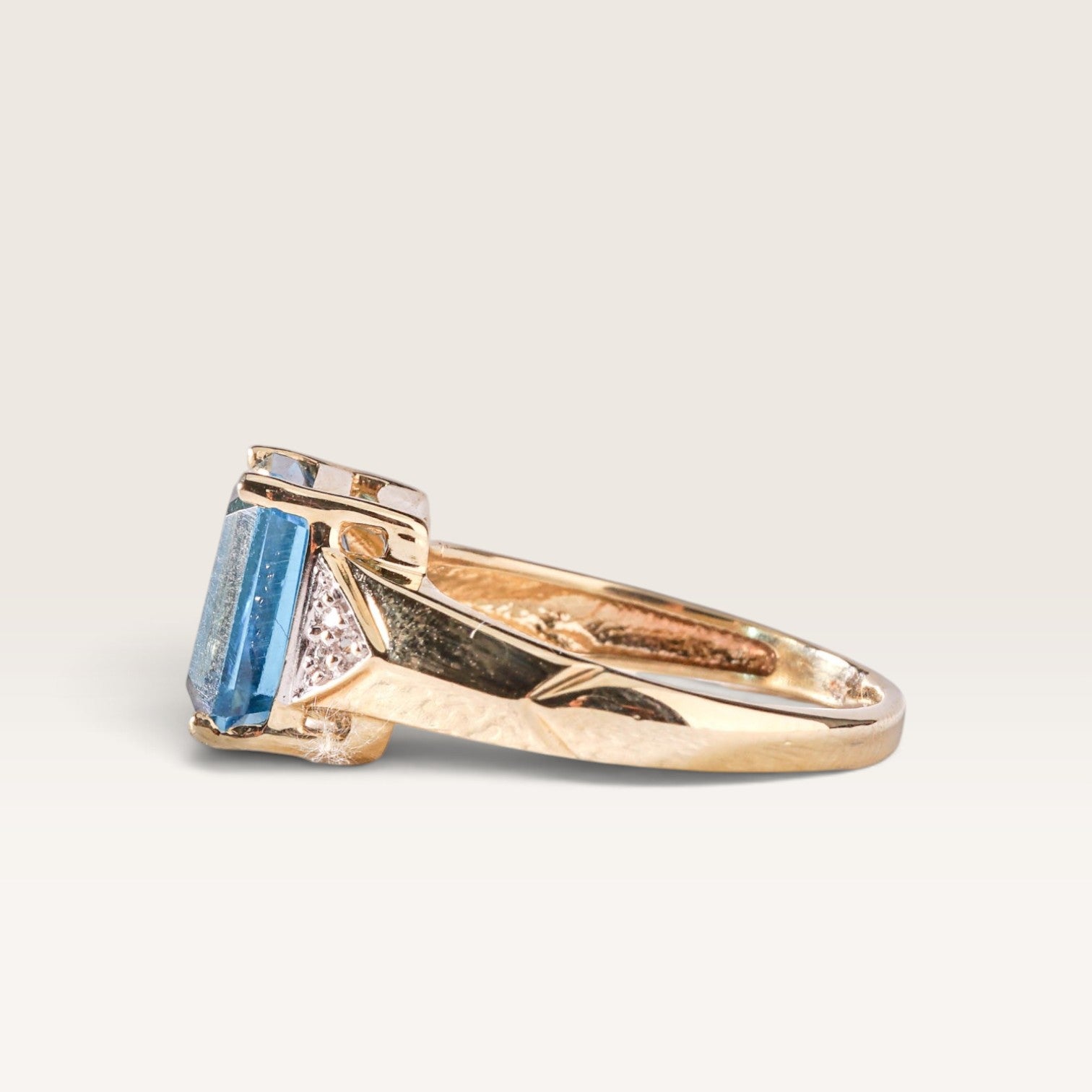 Lucille| Vintage Topaas en Diamant - Menina Amsterdam