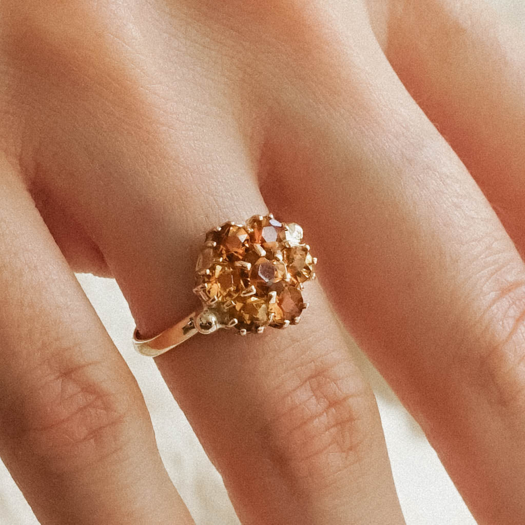 Brigitte| Vintage Citrien ring