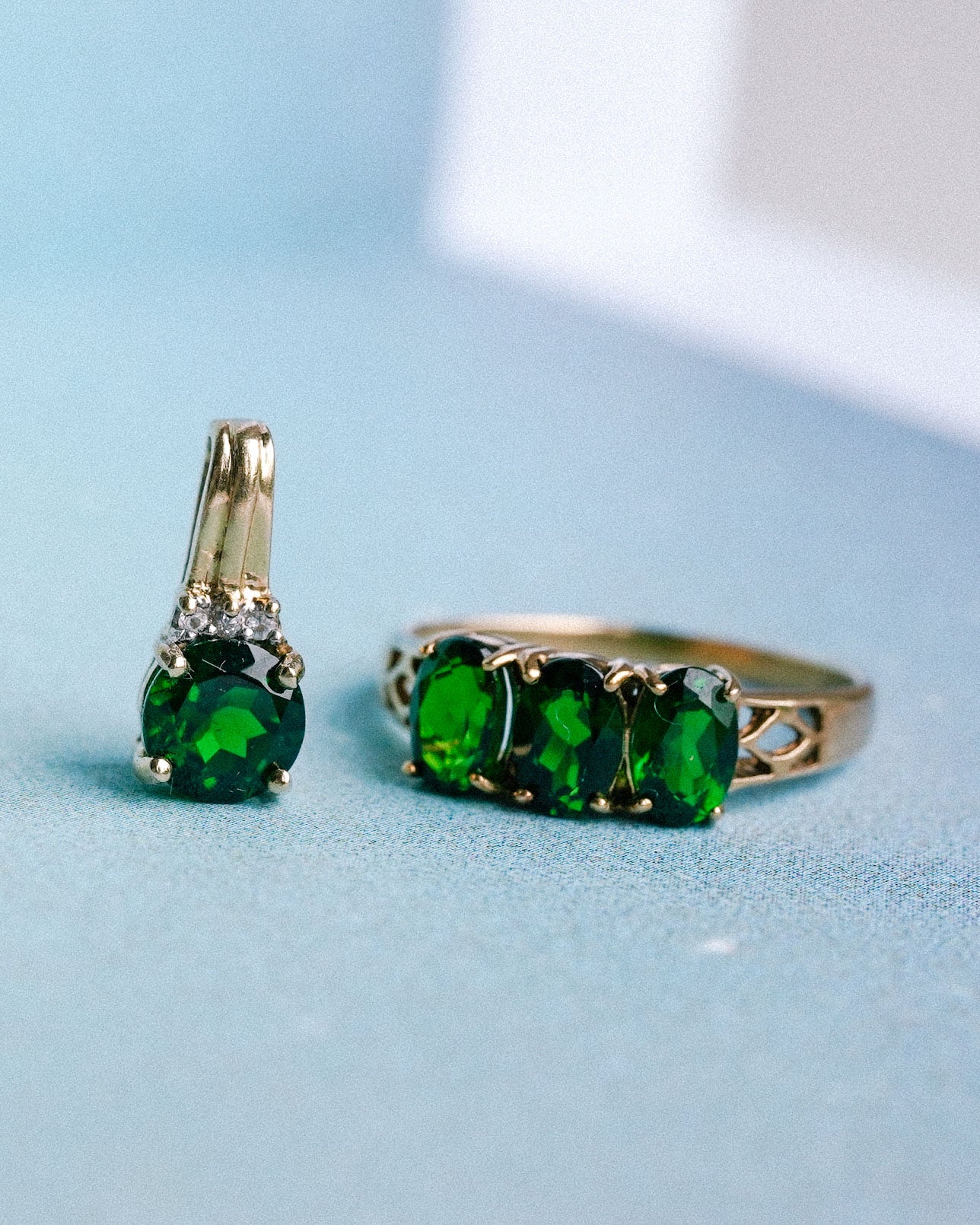 Amadine | Vintage Diopsiet Driesteen Ring