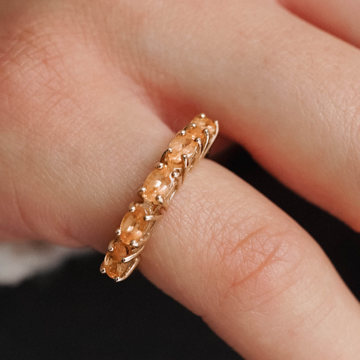 Oralyne | Vintage Oranje Saffier Dress Ring