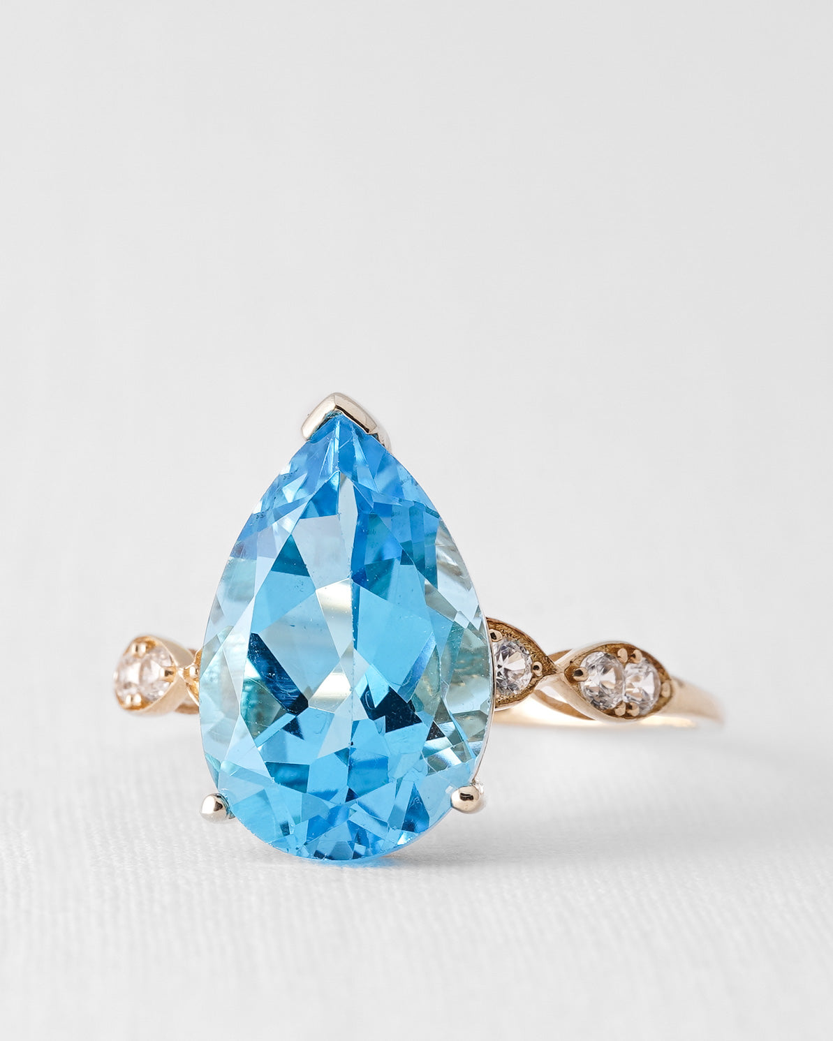 Nalora | Vintage Blauwe Topaas Dress Ring