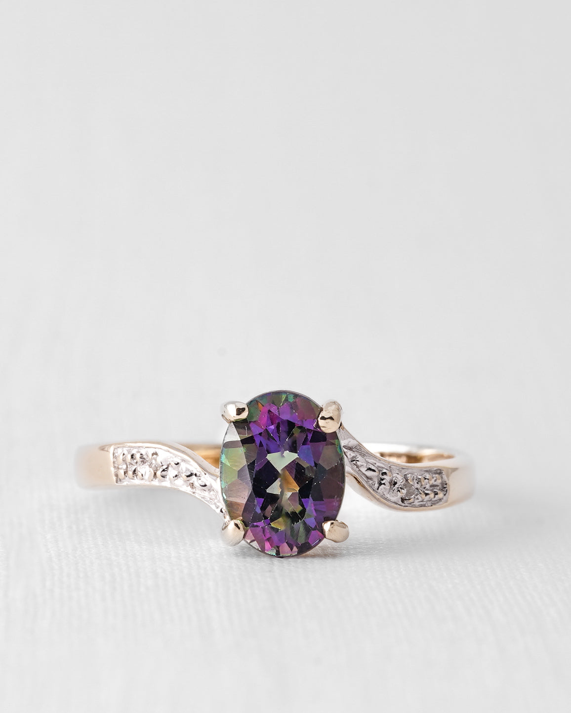 Myron | Vintage Mystic Topaas & Diamant Dress Ring