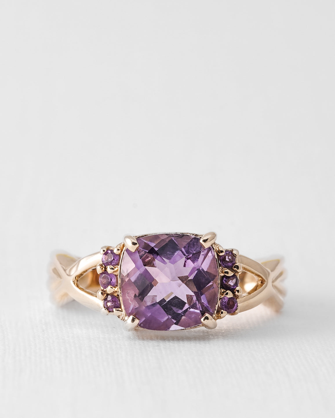 Alira | Vintage Amethist Accentstenen Ring