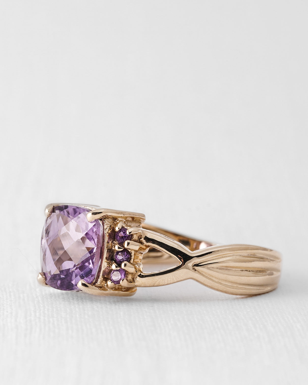 Alira | Vintage Amethist Accentstenen Ring