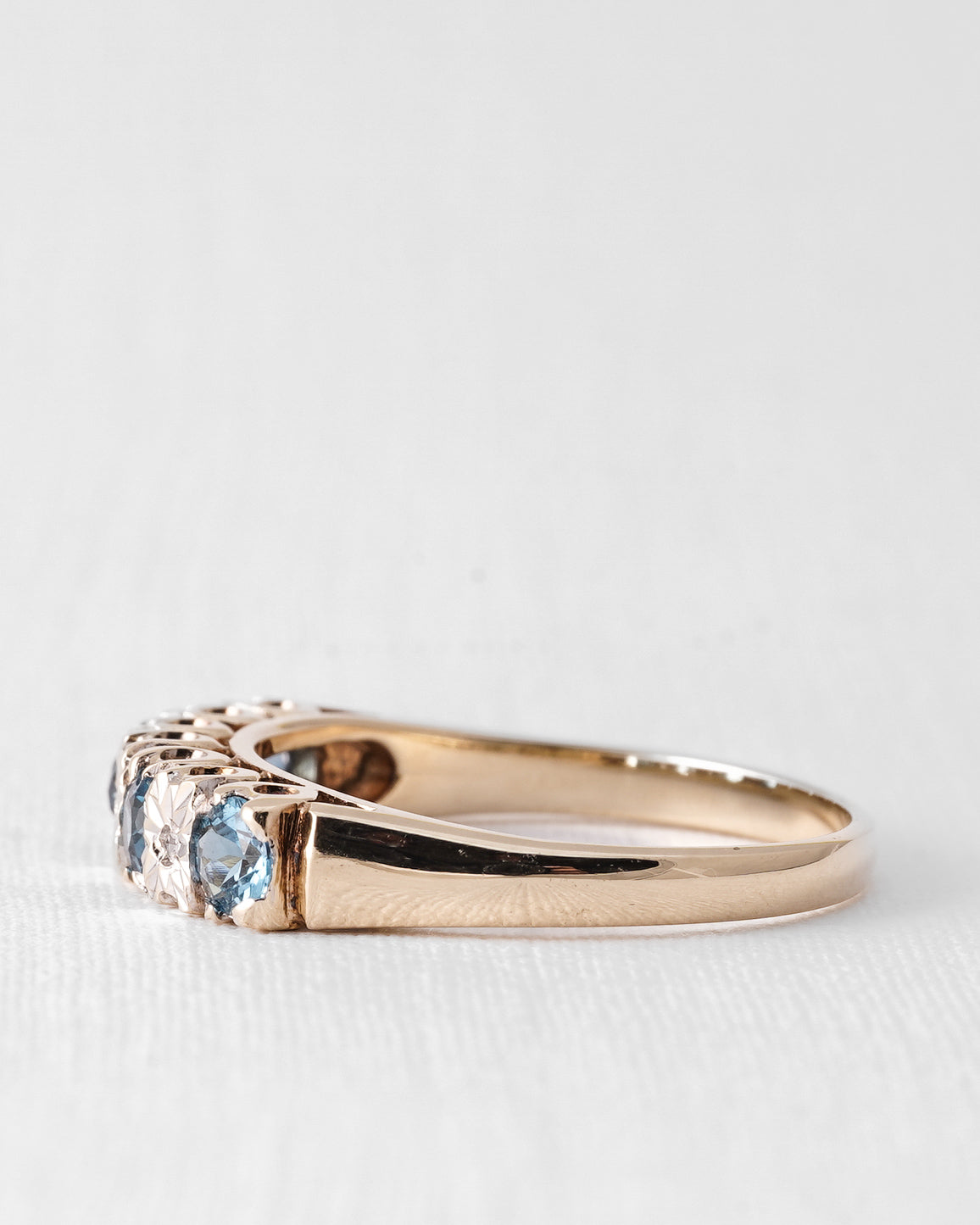 Fiona | Vintage Topaas & Diamant Rijring