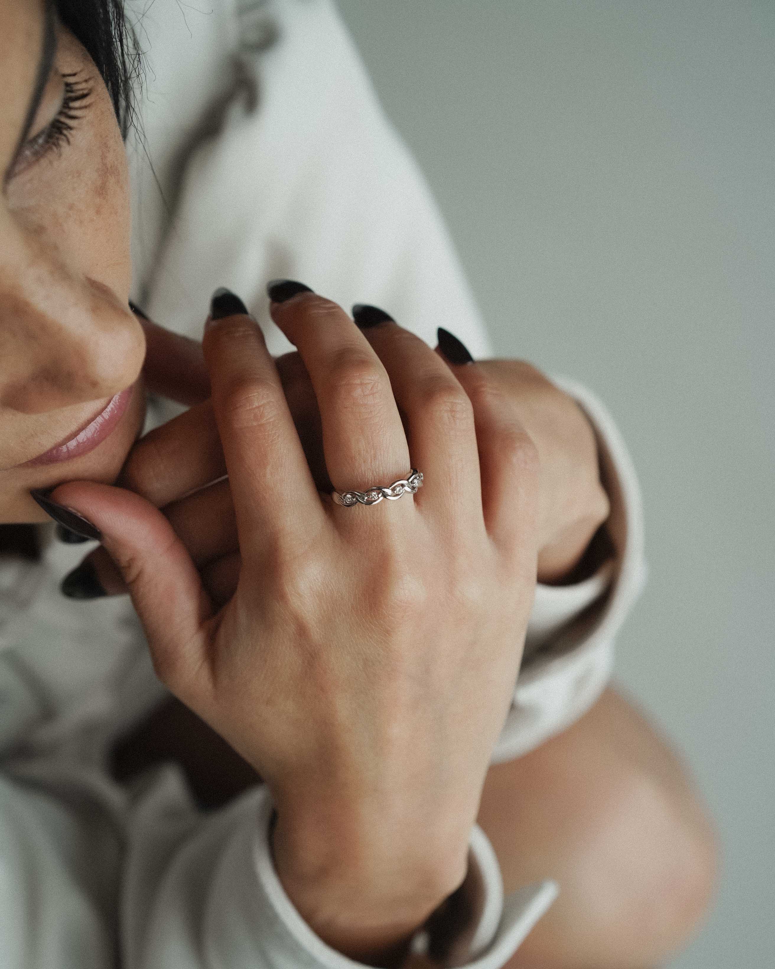 Veya | 14K Briljant (0.15ct) Eternity Ring