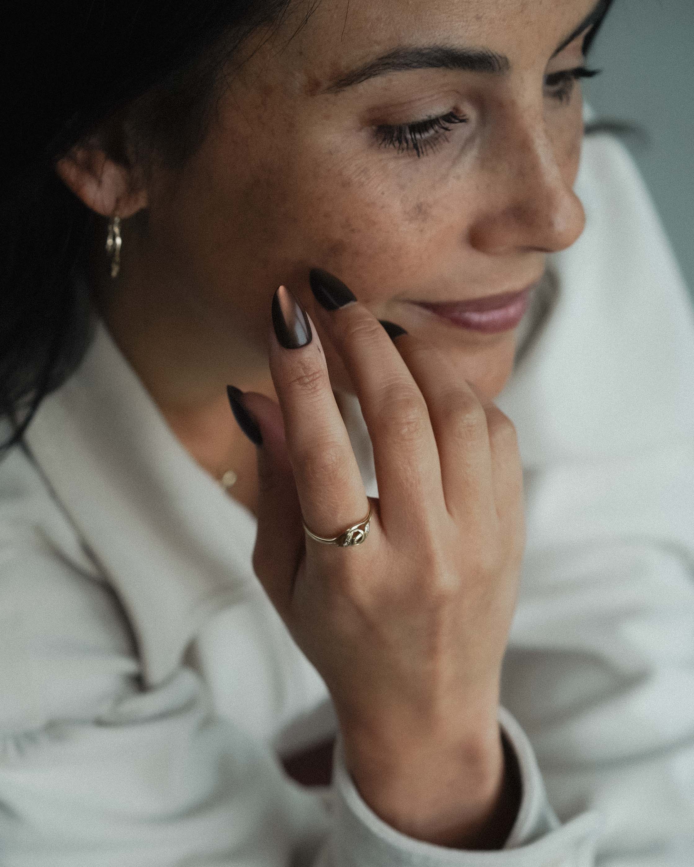 Zira | 14K Brilliant (0.03ct) Filigree Ring