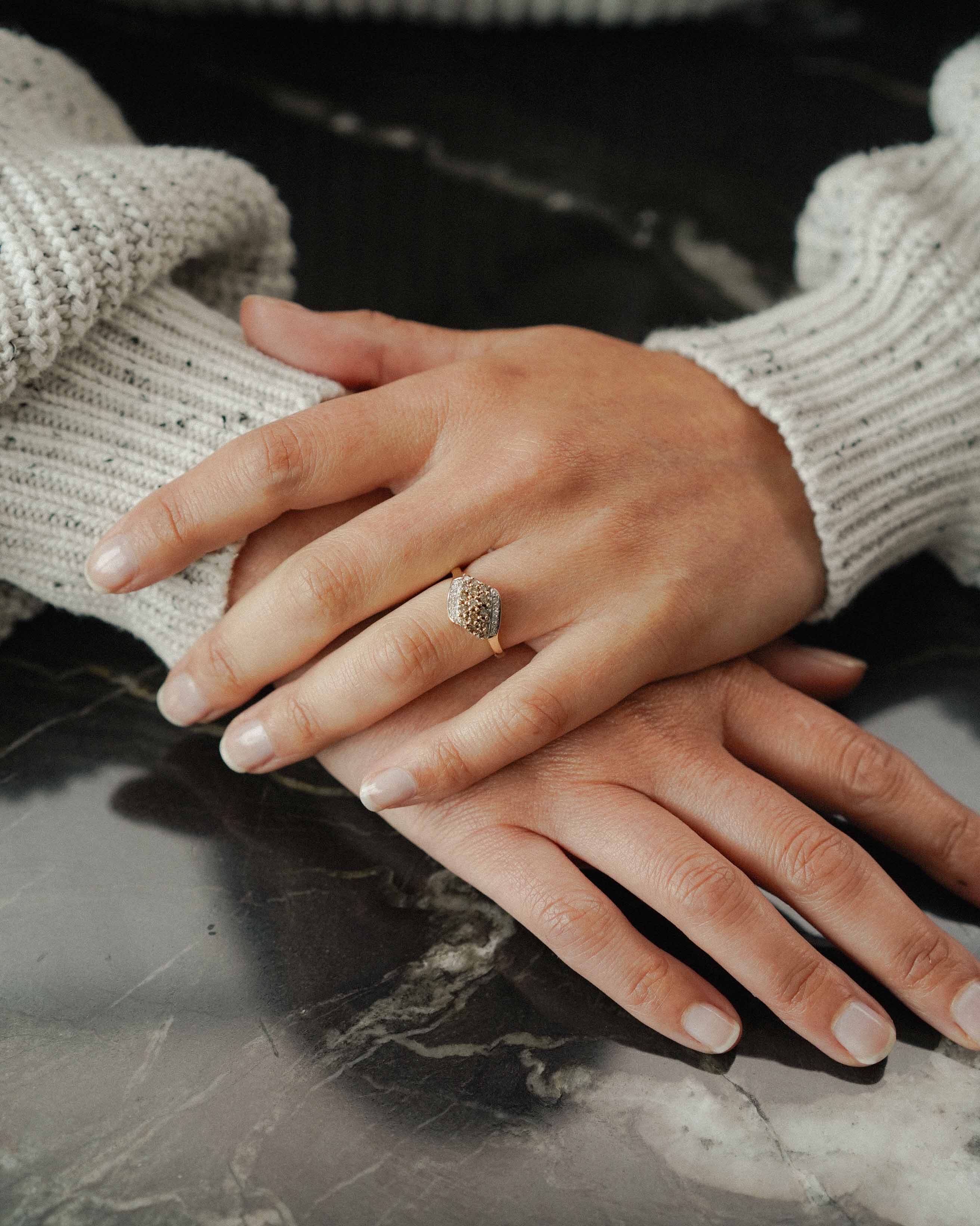Evelina | Vintage Diamant Cluster Ring