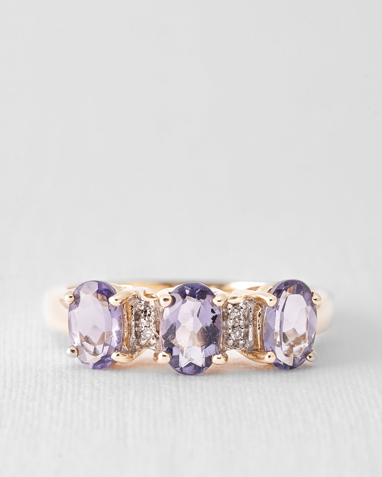 Isoldea | Vintage Ioliet & Diamant Driesteen Ring