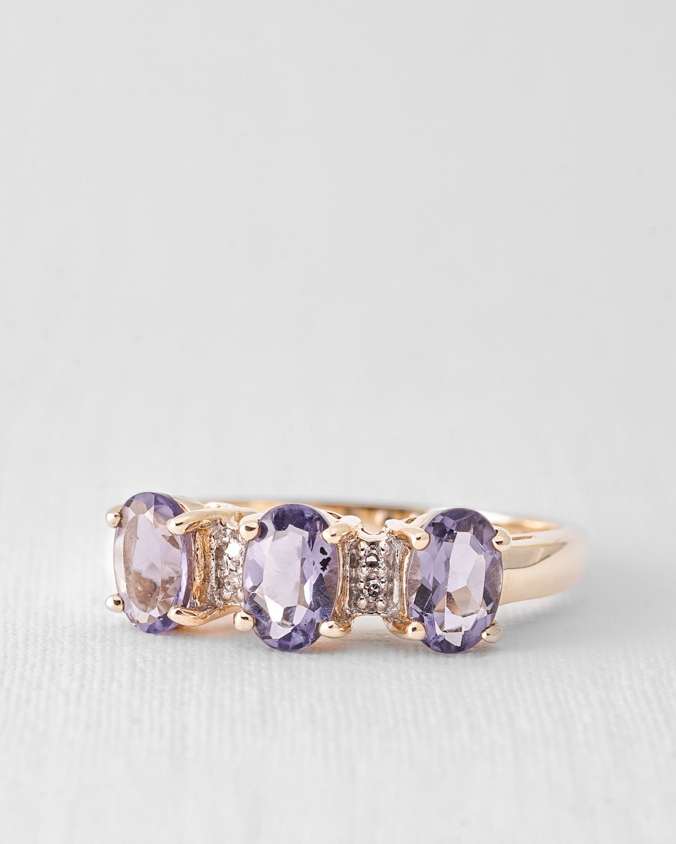 Isoldea | Vintage Ioliet & Diamant Driesteen Ring