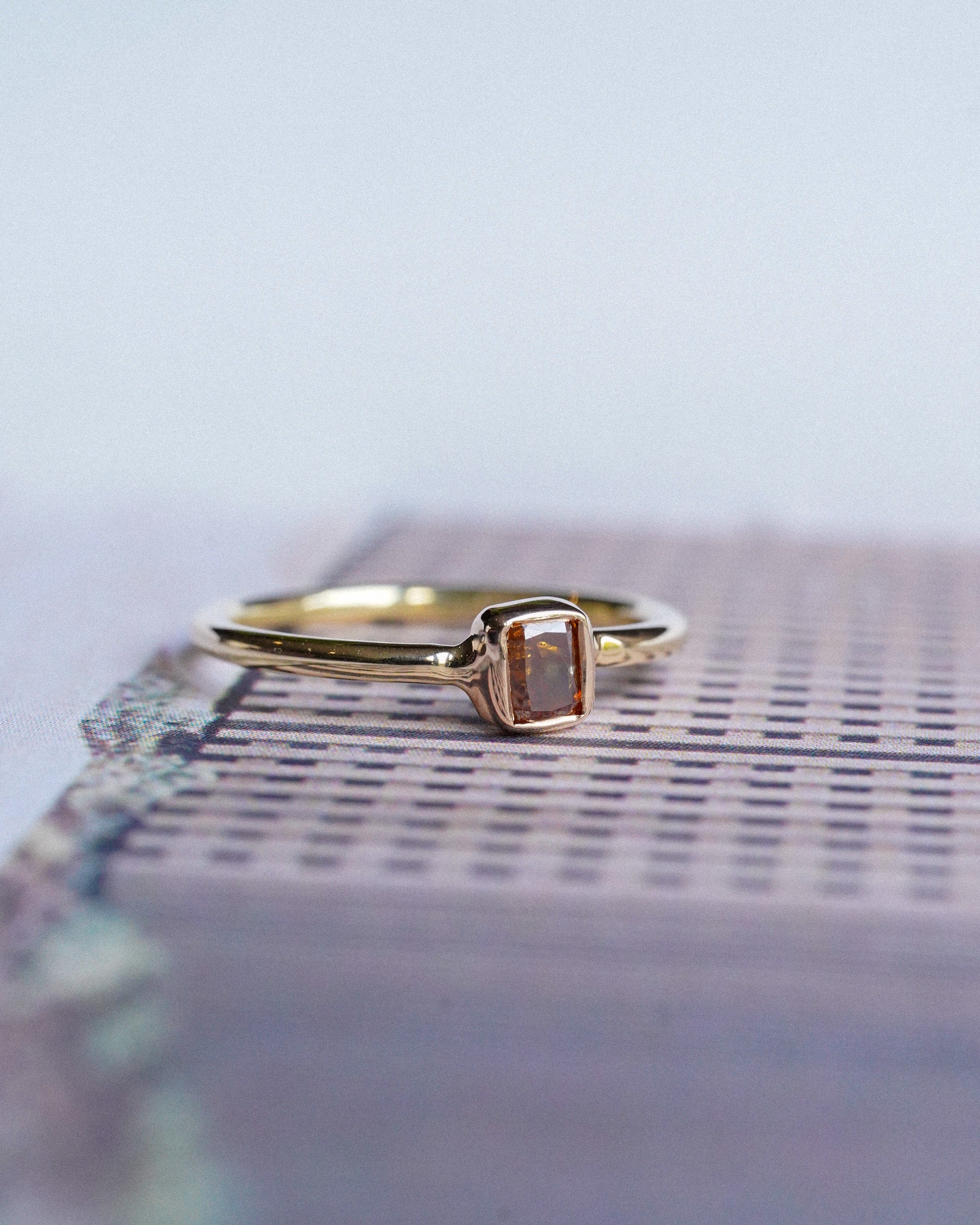 Cristina | 14K Geel Goud Cognac Briljant (0.3ct) Ring