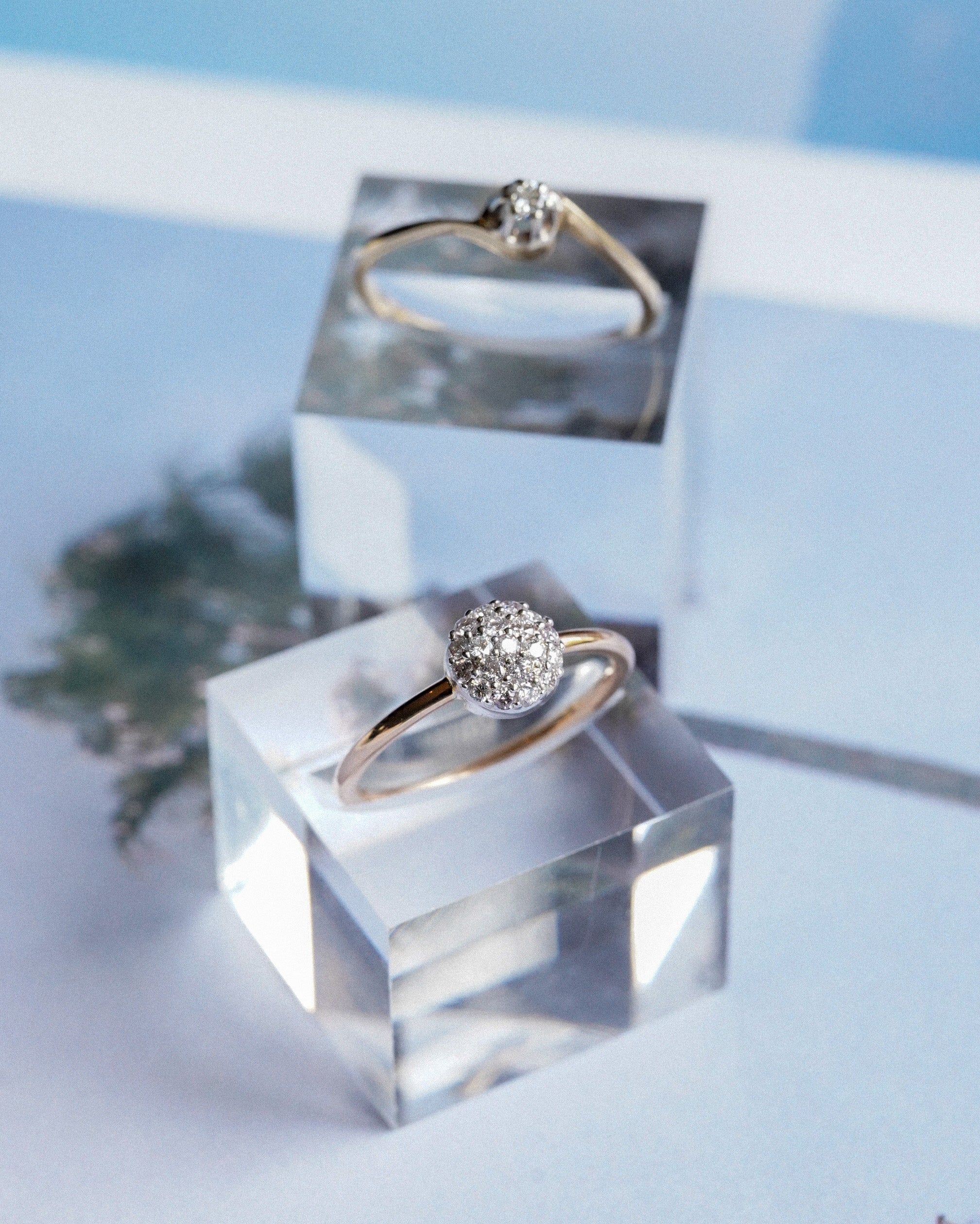Pia | 14K Geel Goud & Briljant (0.27ct) Cluster Ring