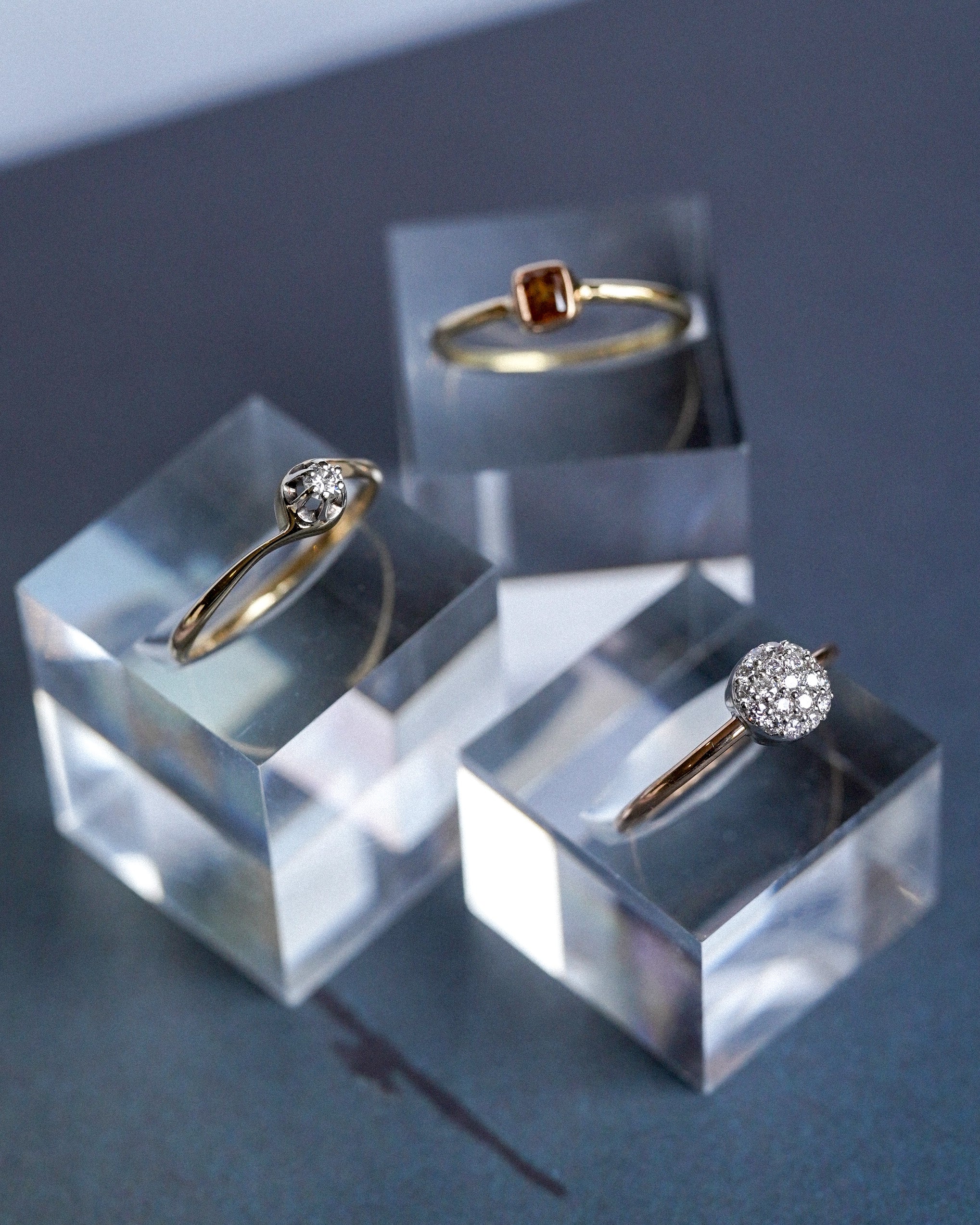 Sofia | 14K Yellow Gold & Brilliant (0.09ct) Ring