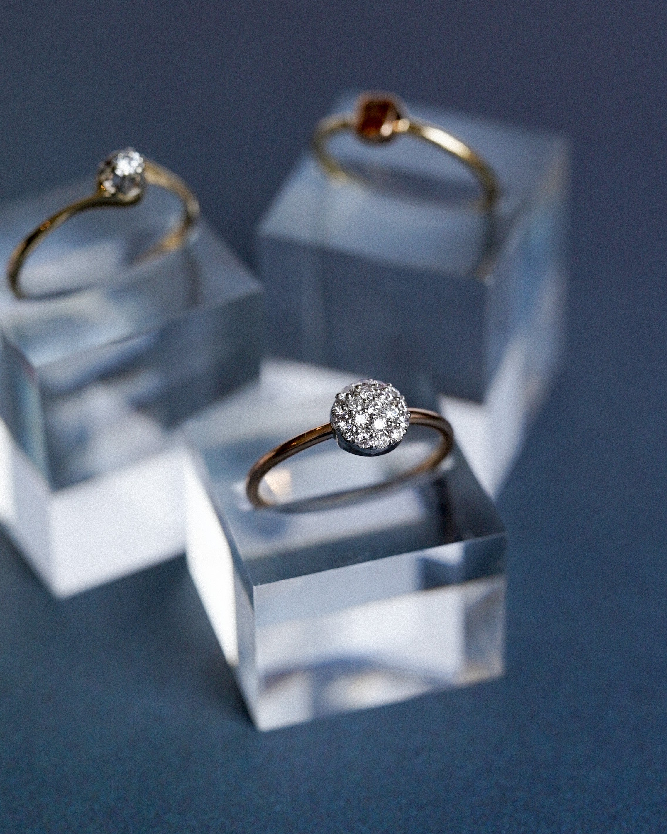 Pia | 14K Geel Goud & Briljant (0.27ct) Cluster Ring