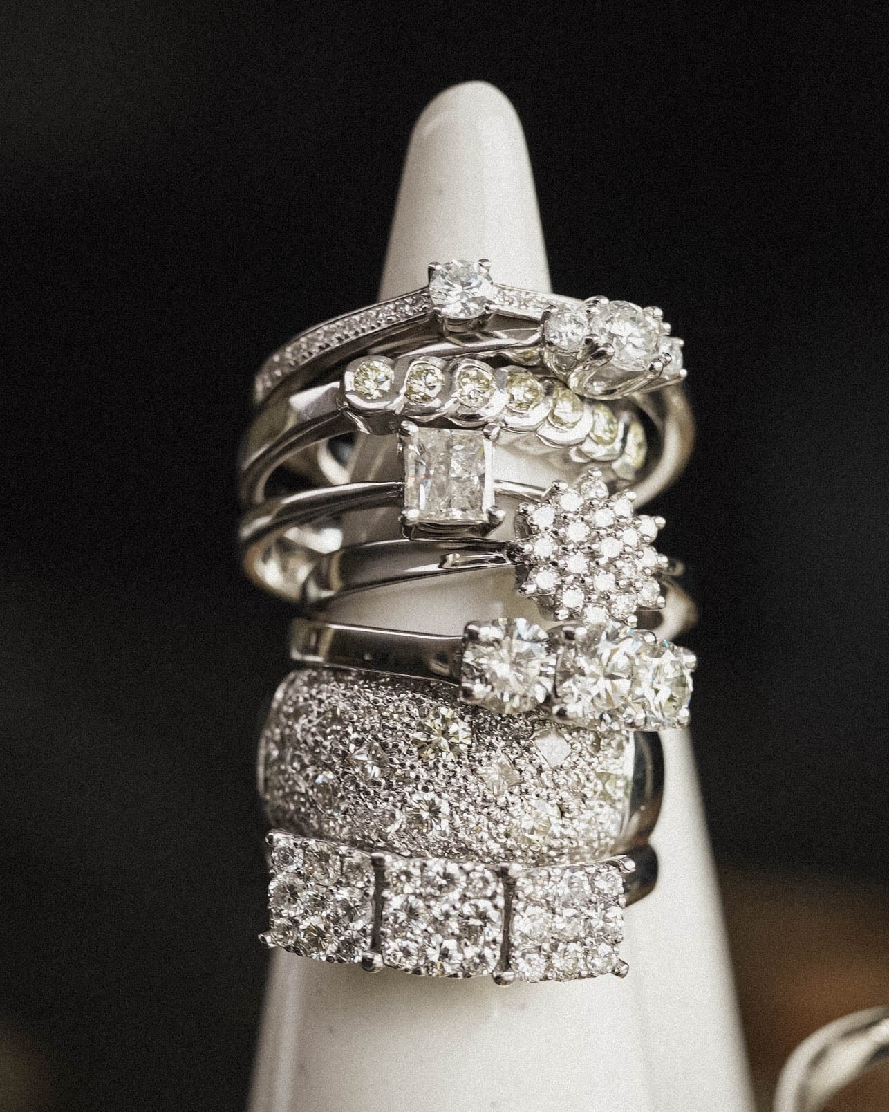 Elinora | 14K Witgoud & Diamant (0.38ct) Brilliant Cut Ring