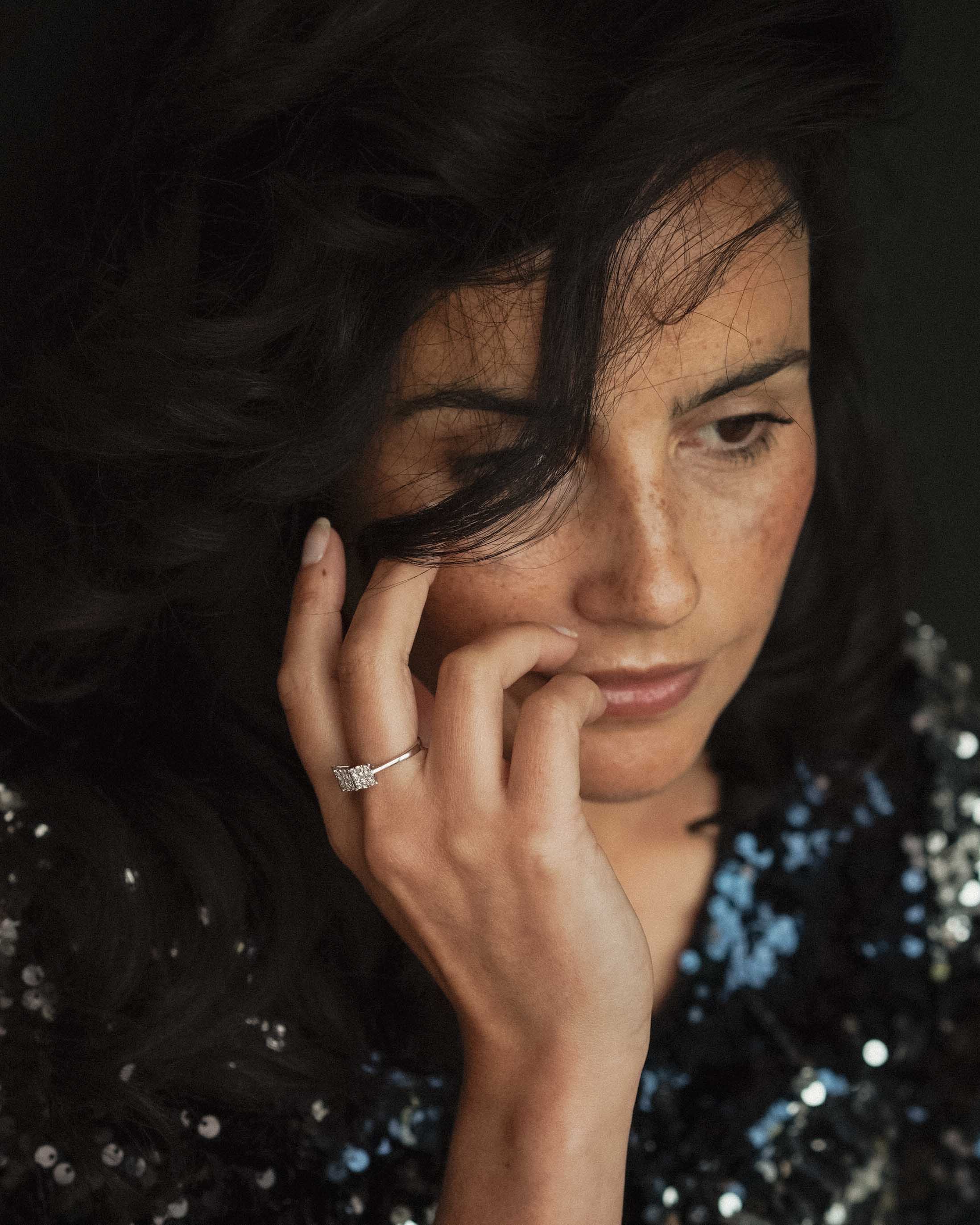 Lydiana | 18K Witgoud & Diamant (0.75ct) Brilliant Cut Ring