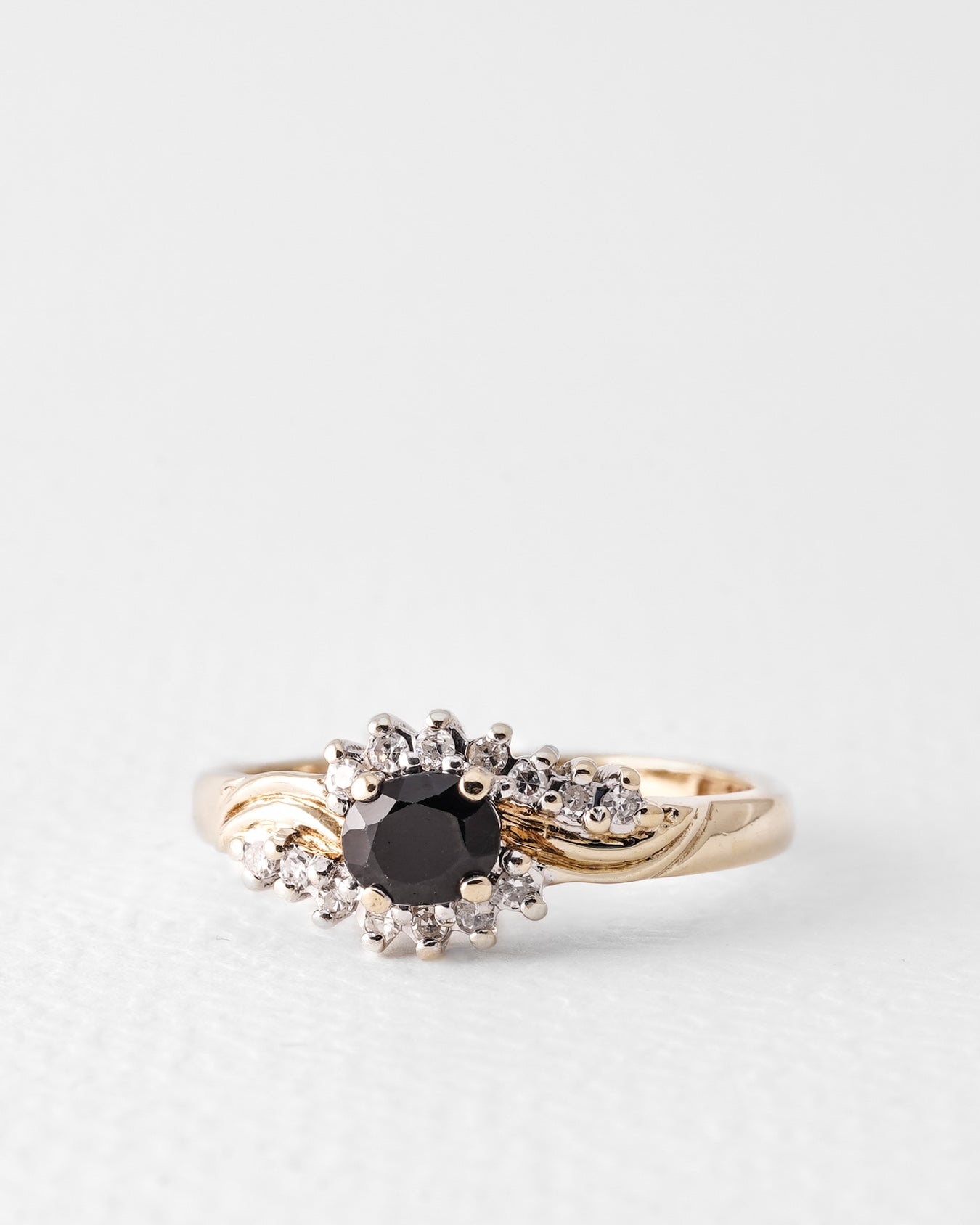Elberine | Vintage Saffier & Diamant Ring
