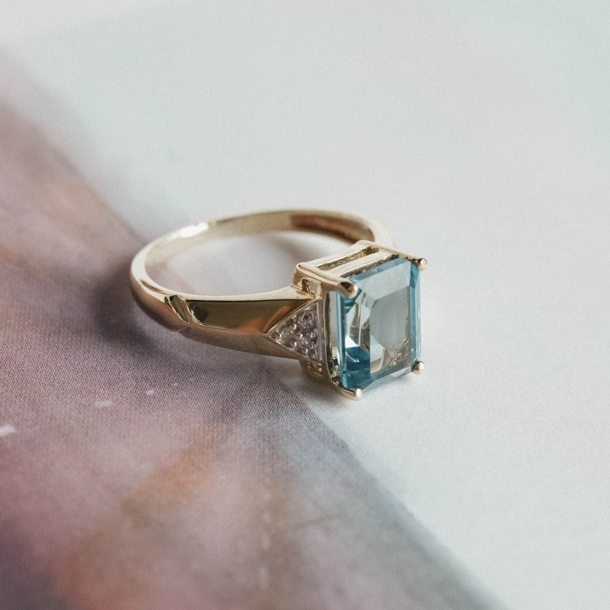 Lucille | Vintage Topaas en Diamant