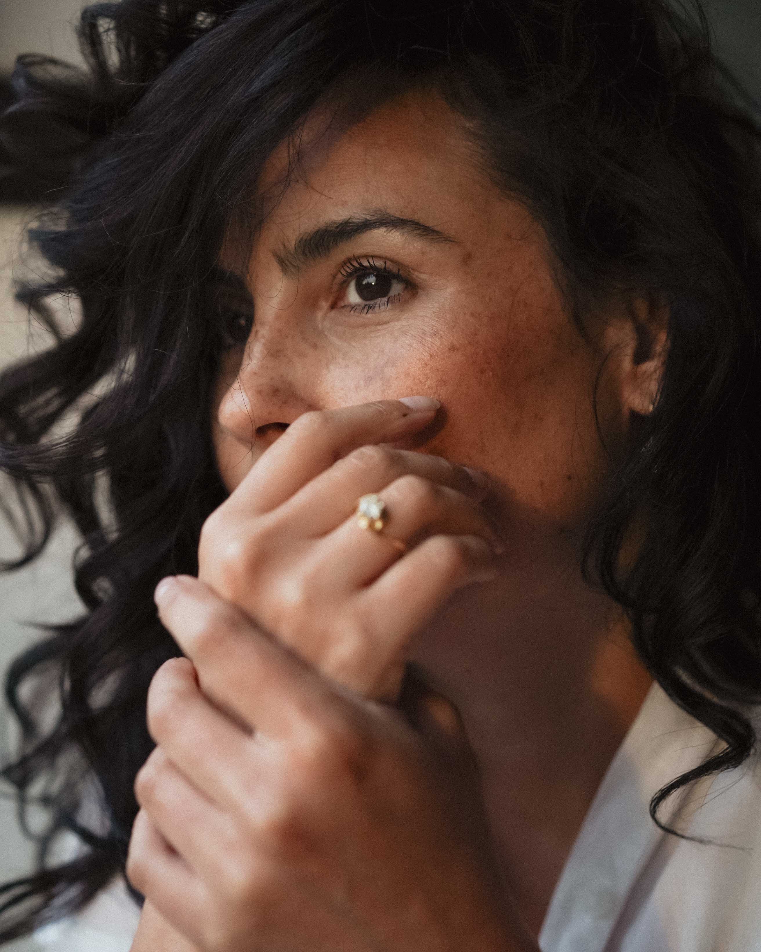 Genevieve | 14K Geel Goud Briljant (0.8ct) Solitair Twist Ring