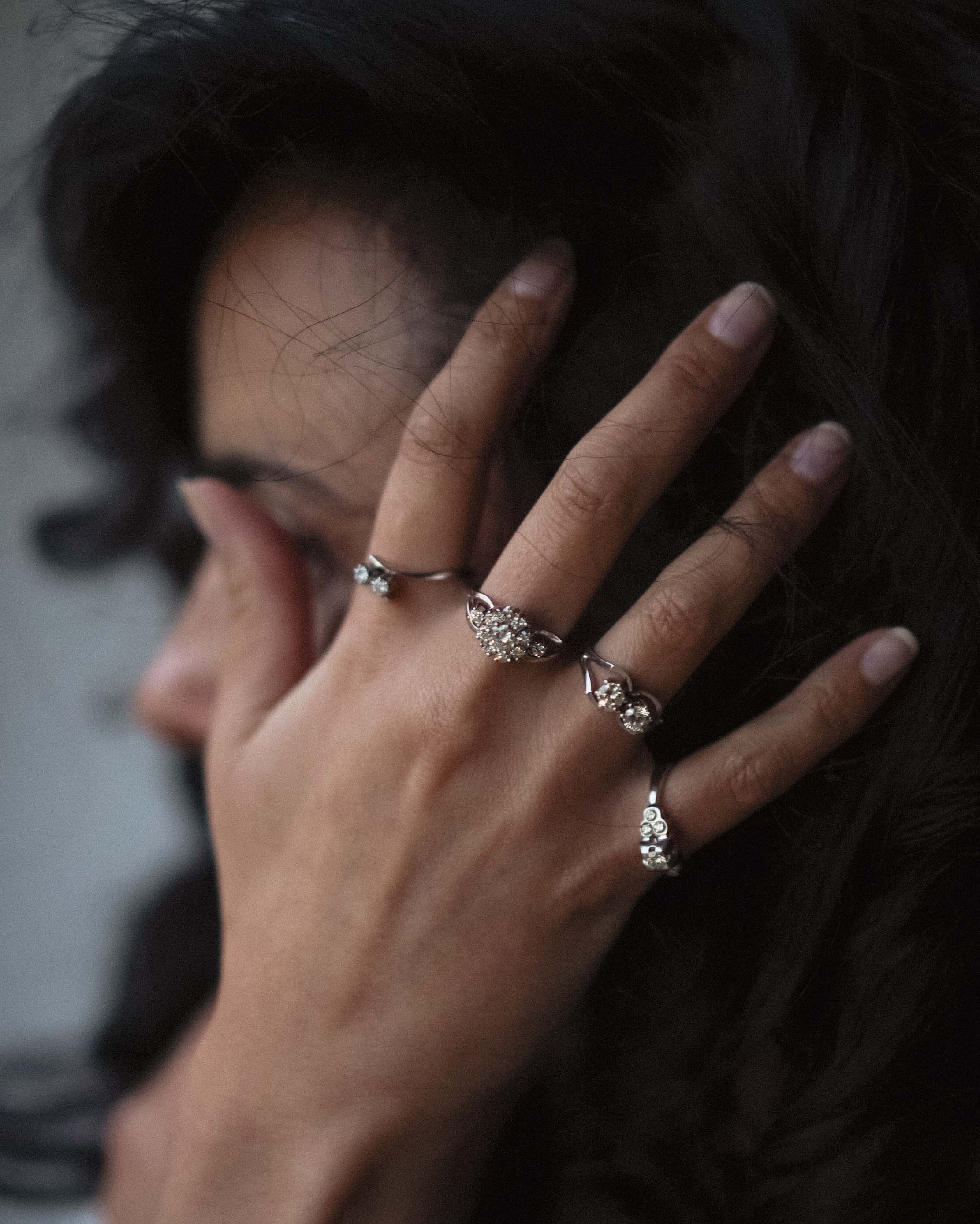 Maribelle | 14K Witgoud Briljant (0.2ct) Dress Ring - Menina Amsterdam