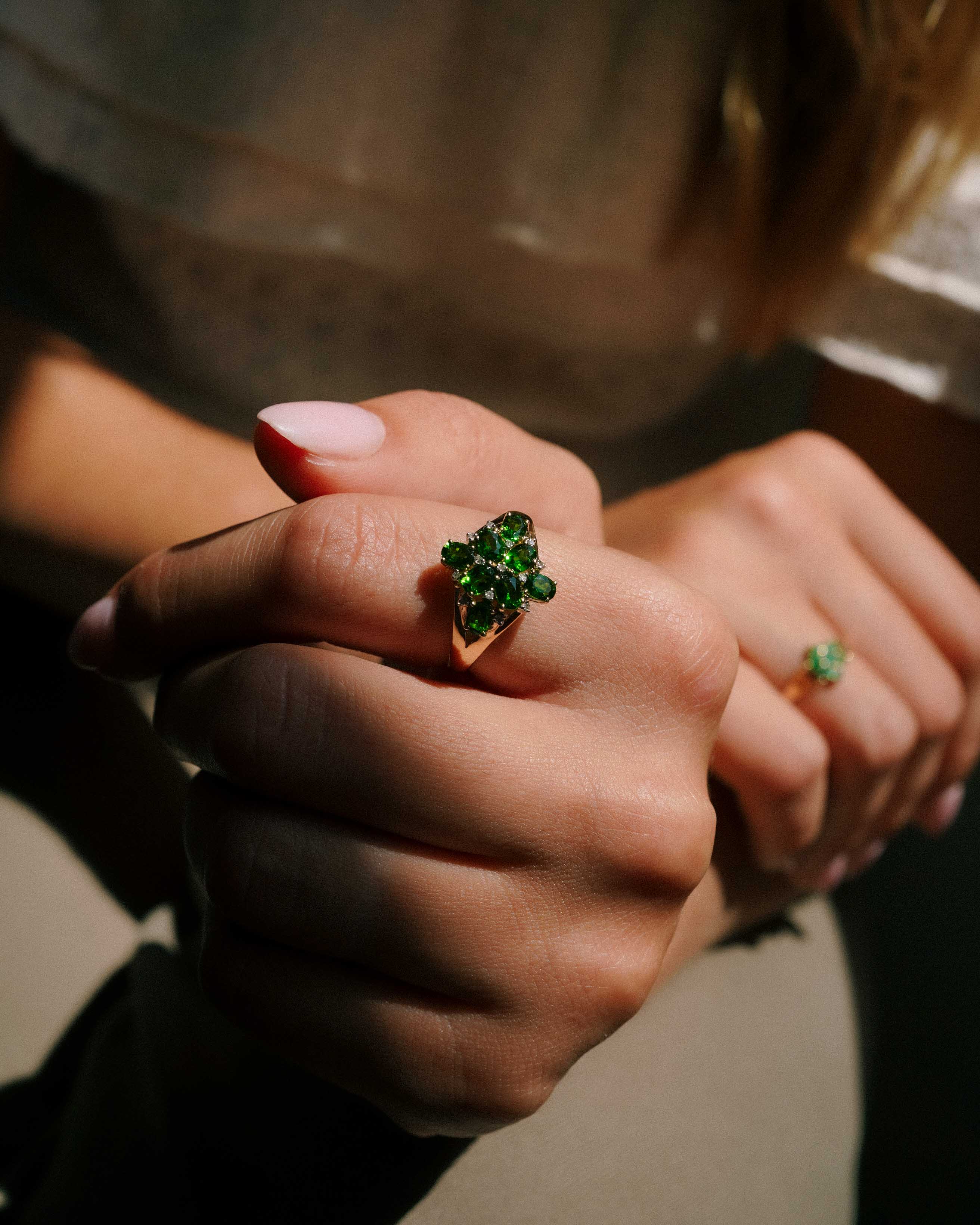 Esmée | Vintage Diopside & Diamant