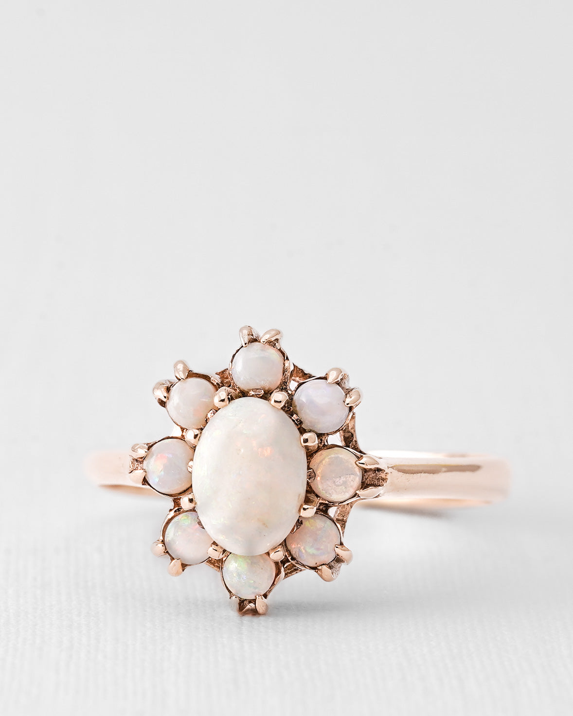 Marielle | Vintage Opaal Cluster Ring