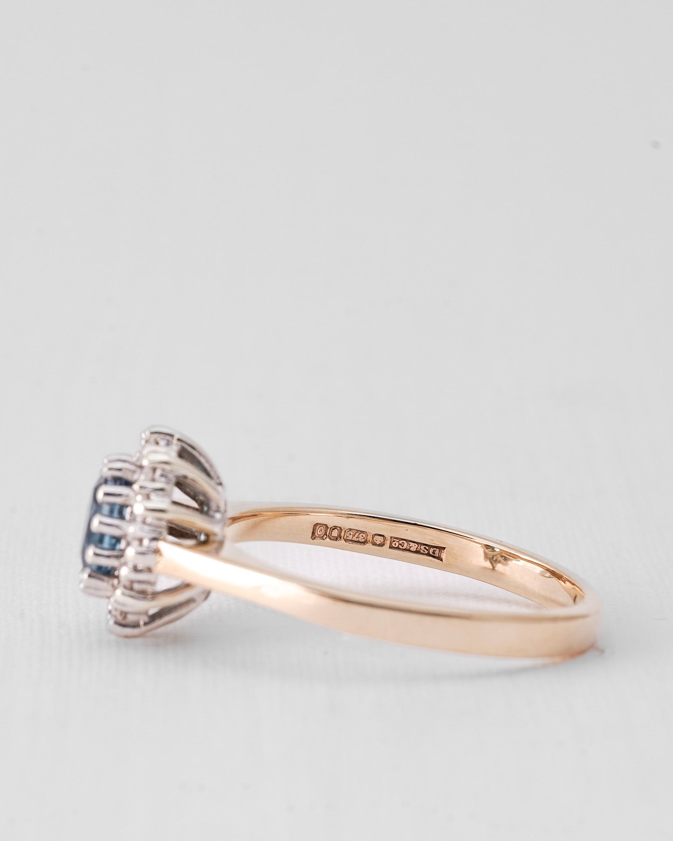 Althea | Vintage Topaas & Diamant Cluster Ring