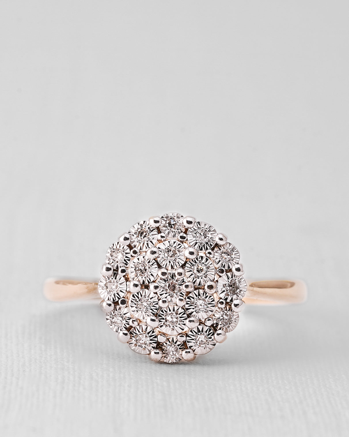 Venetia | 14K Geelgoud & Diamant (0.2ct) Brilliant Cut Ring