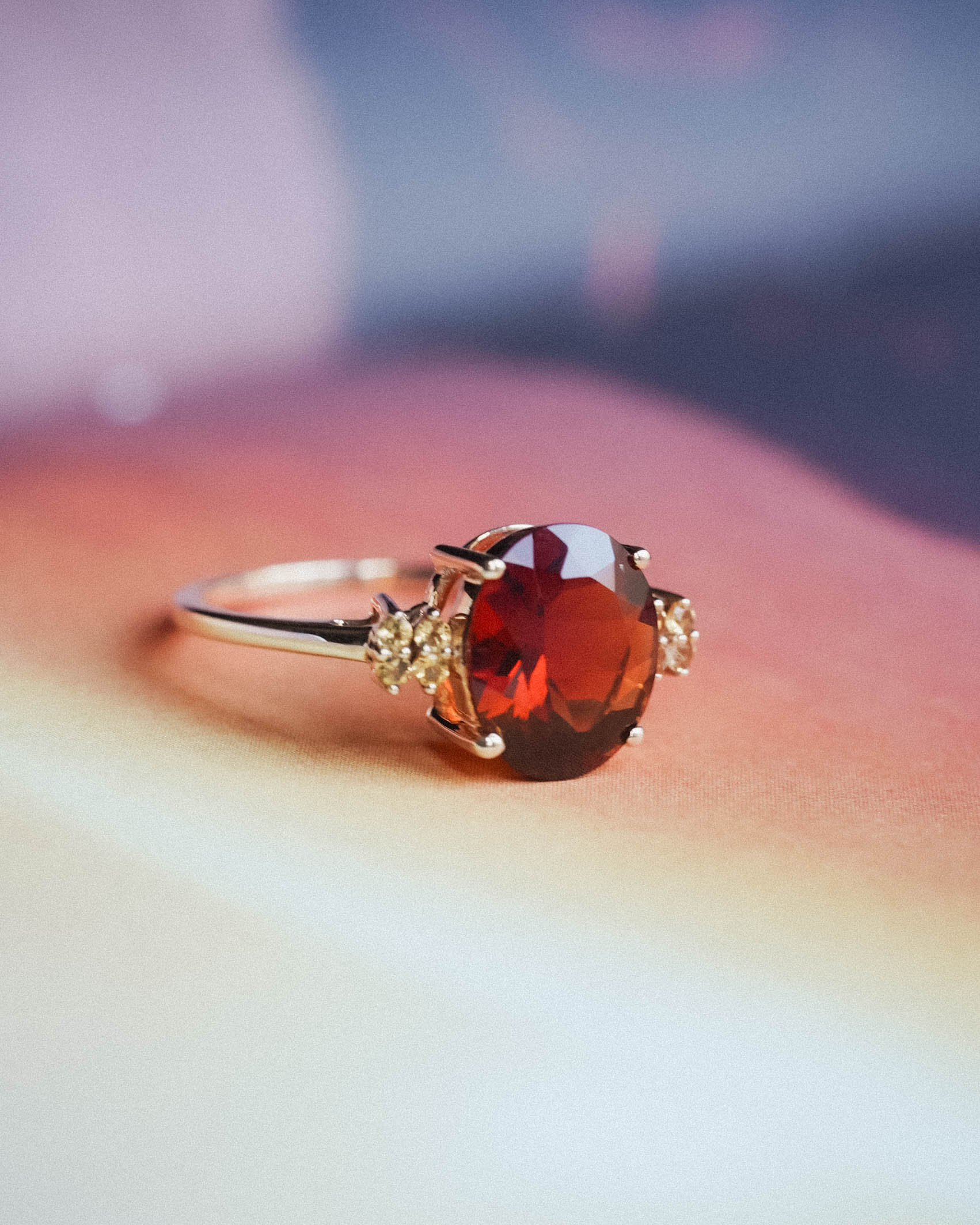 Esmira | Vintage Citrien Solitair Ring