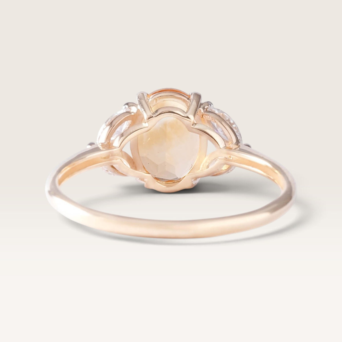 Solène | Citrien & Diamant Ring - Menina Amsterdam