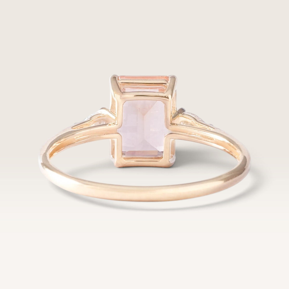 Rosalie | Morganiet & Diamant Ring - Menina Amsterdam