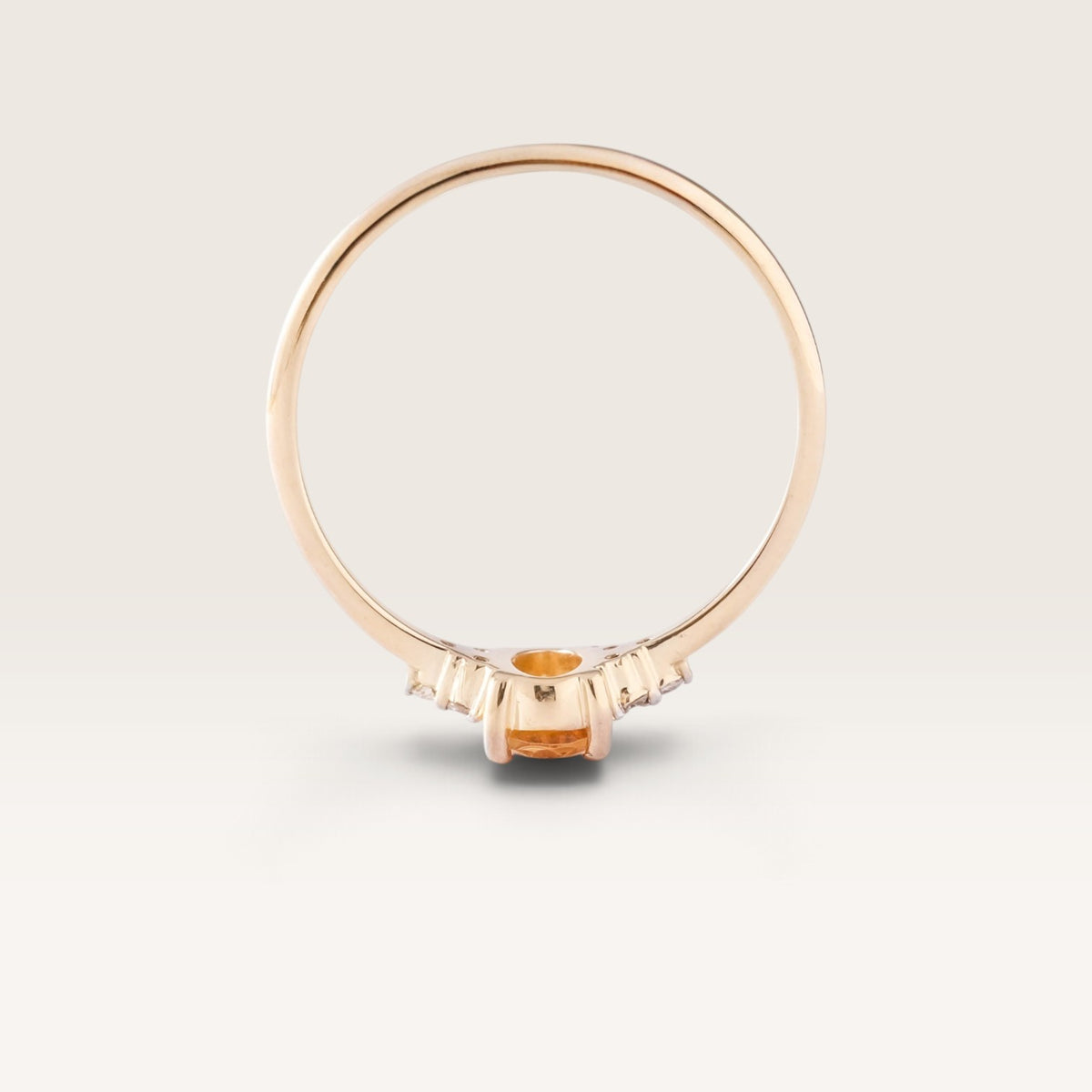 Amelie | Citrien & Diamant Ring - Menina Amsterdam
