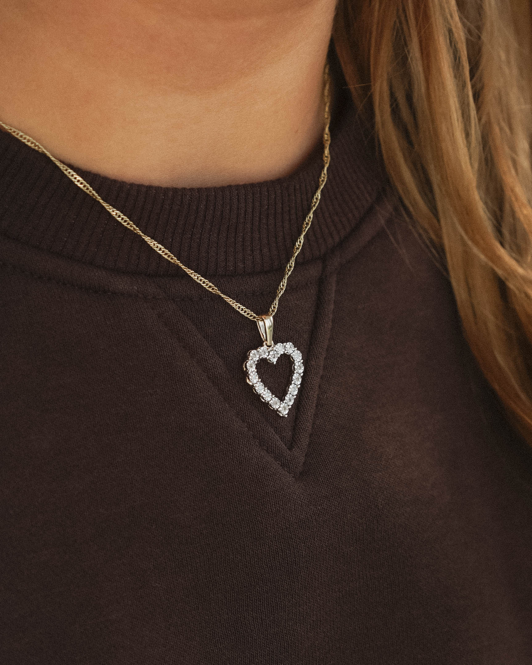 Amara | Vintage Diamant Hart Hanger