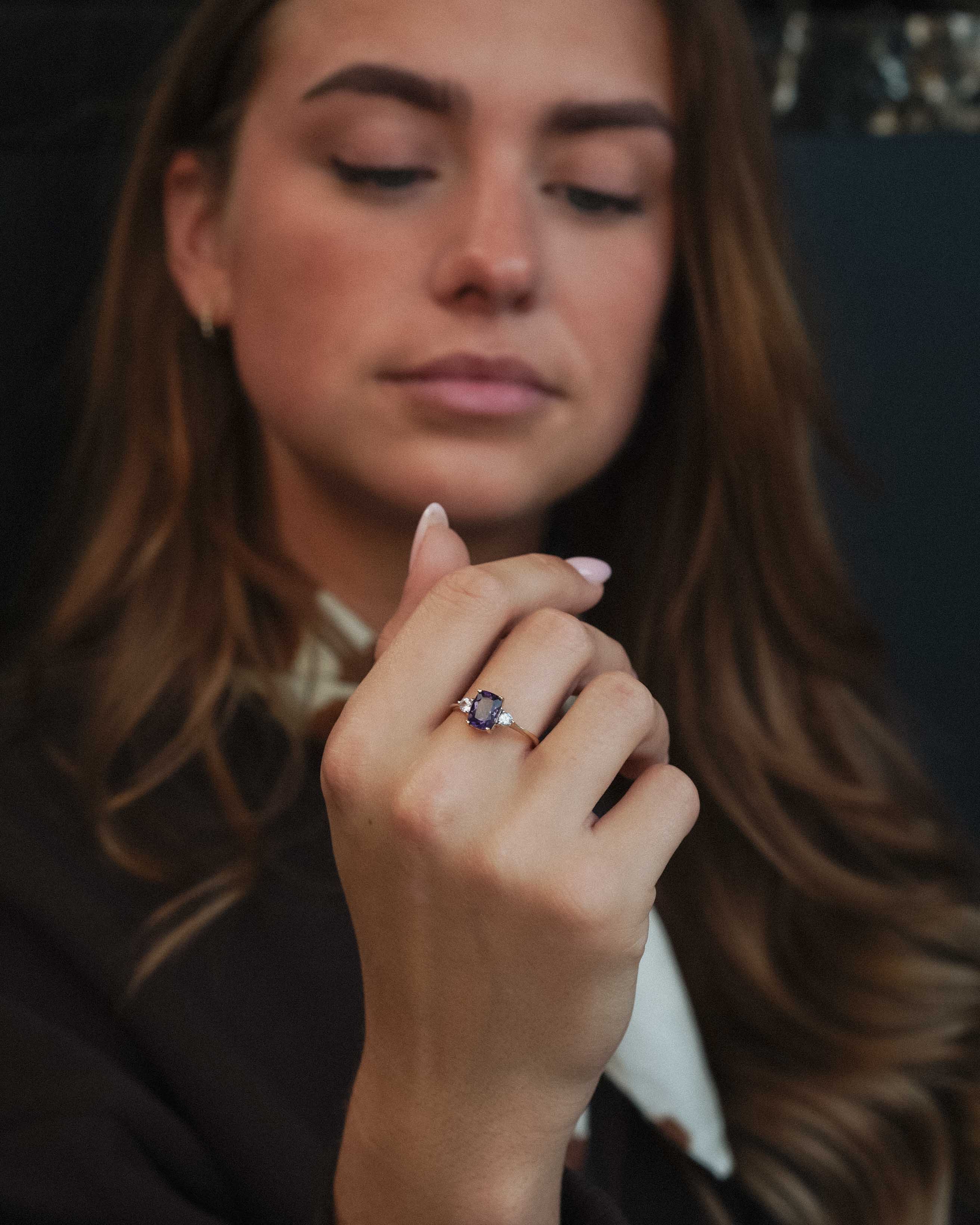 Elysanthe | Vintage Ioliet & Tanzaniet Ring