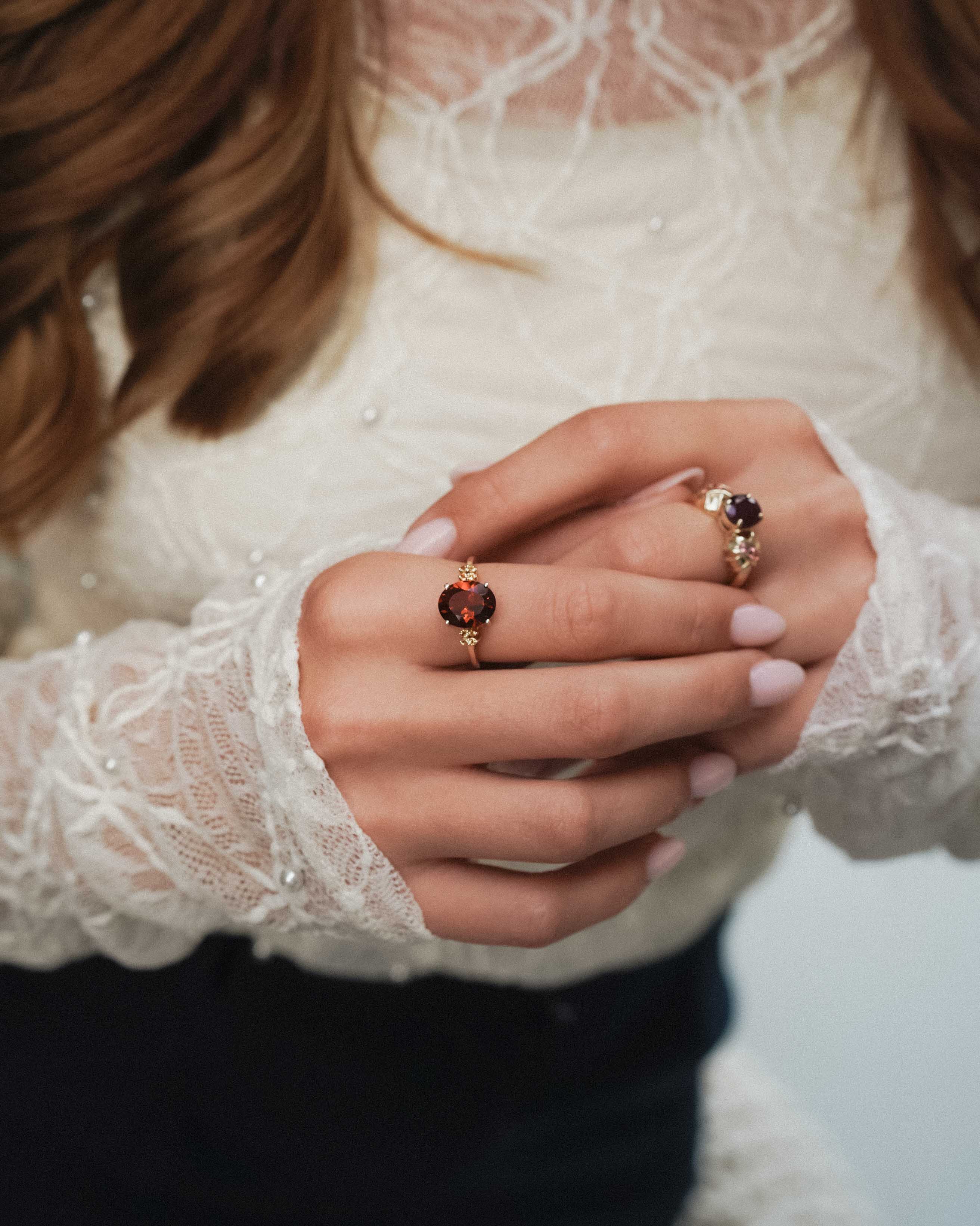 Esmira | Vintage Citrien Solitair Ring