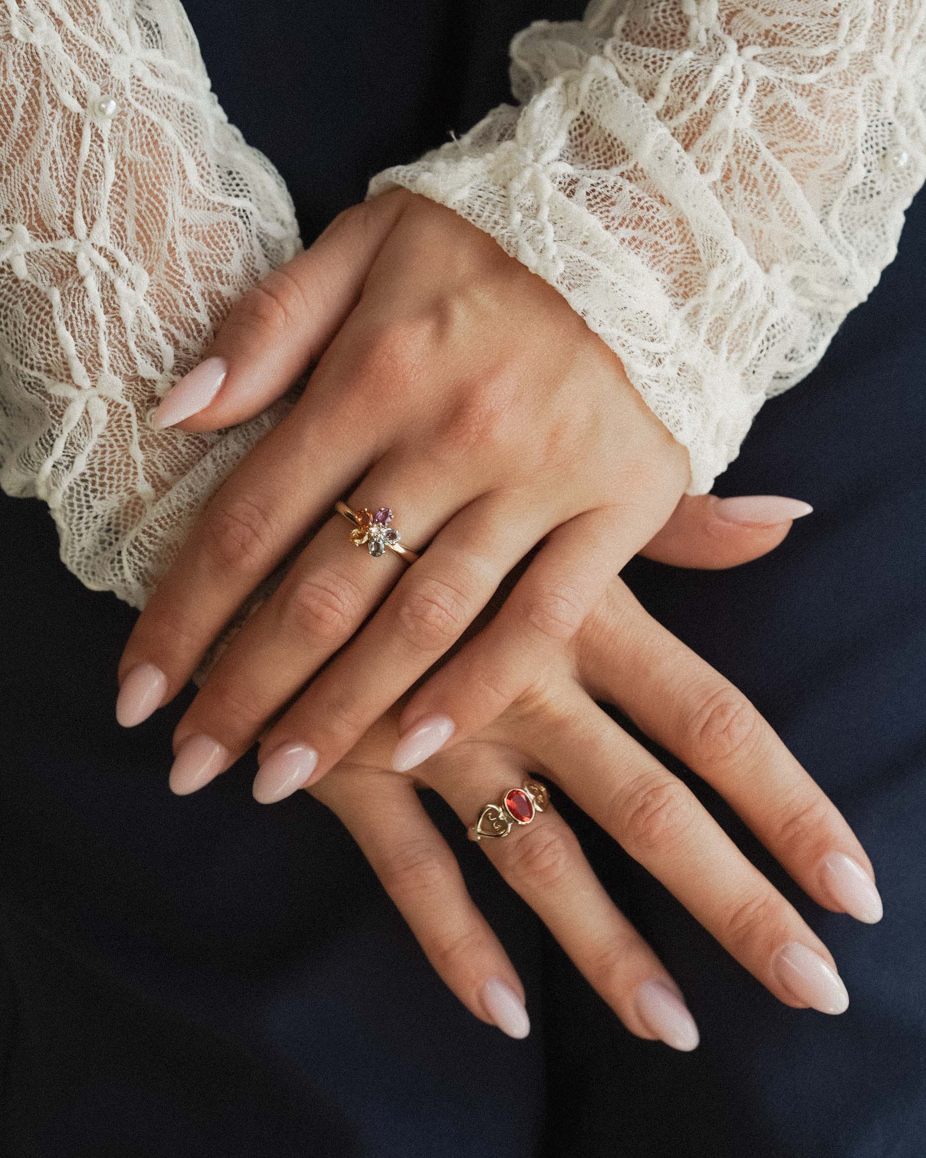 Caliste | Vintage Vuur Opaal Solitair Ring