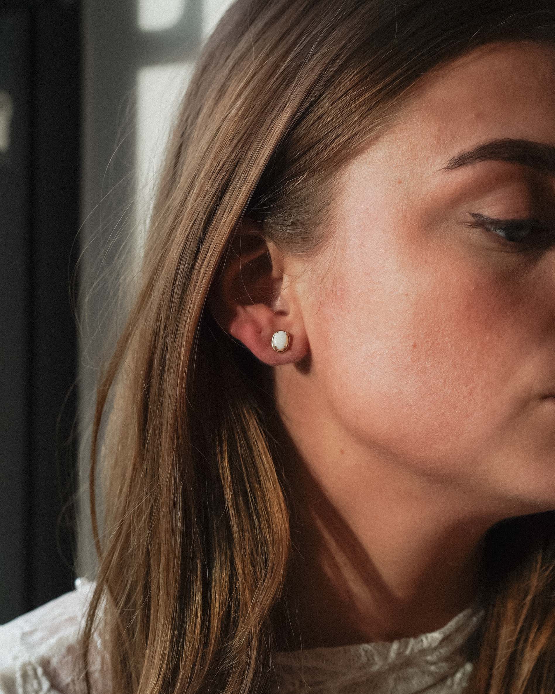 Elaris | Vintage Opaal Oorbellen