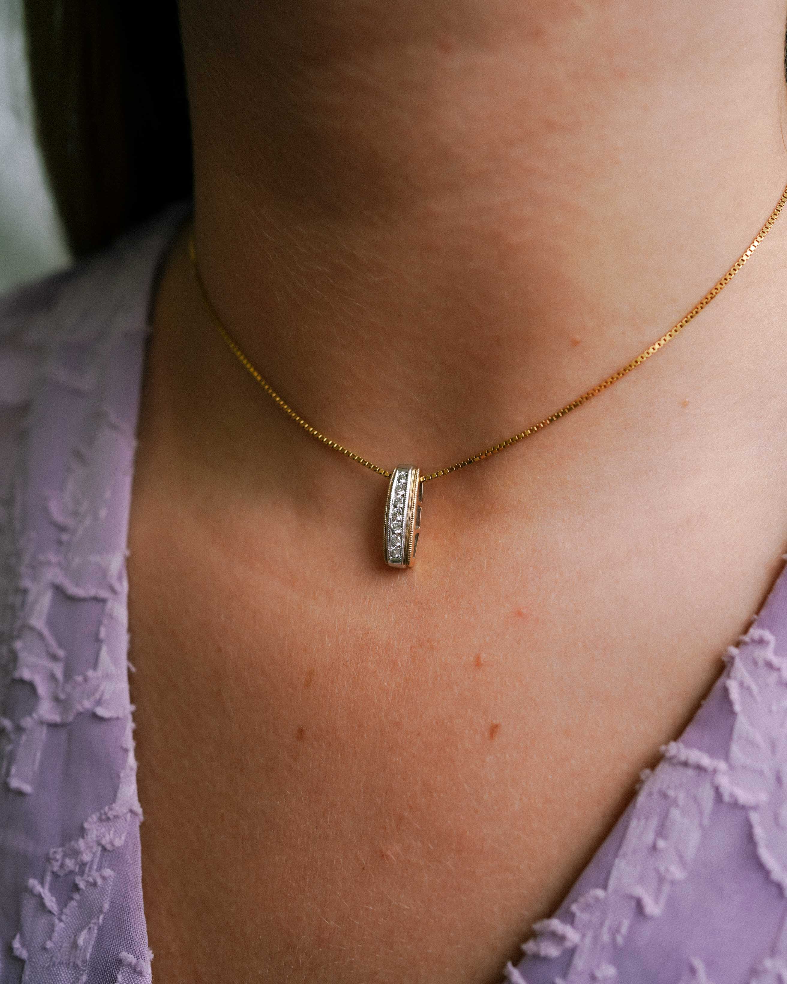 Aurélie | 14K Geel Gouden (0.25 kt) Diamanten Hanger