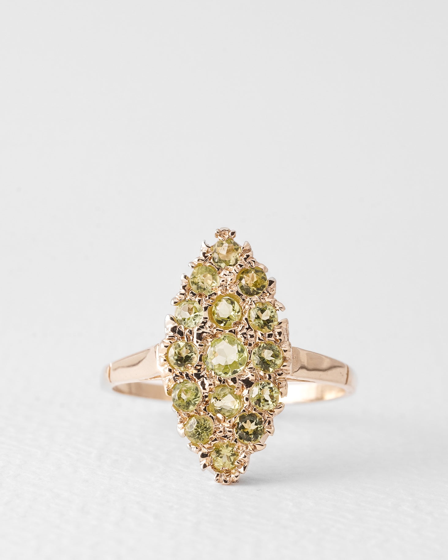 Dalia | Vintage Peridot Ring Dress Ring