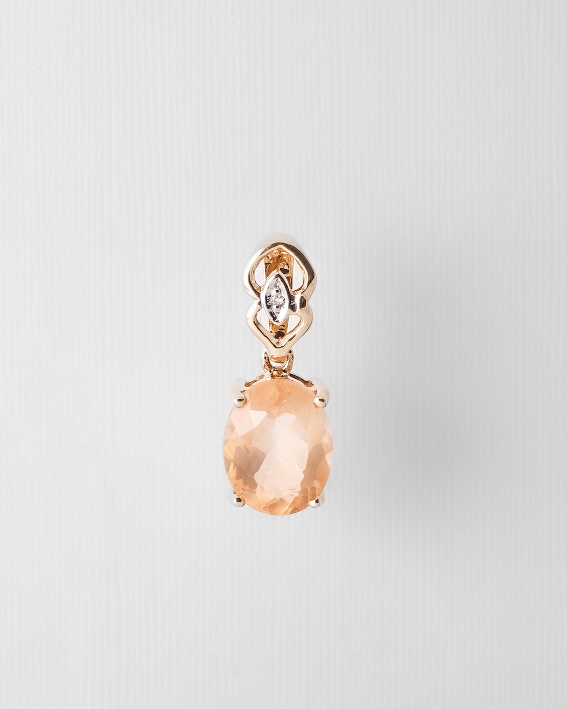 Nia | Vintage Kwarts & Diamant Hanger